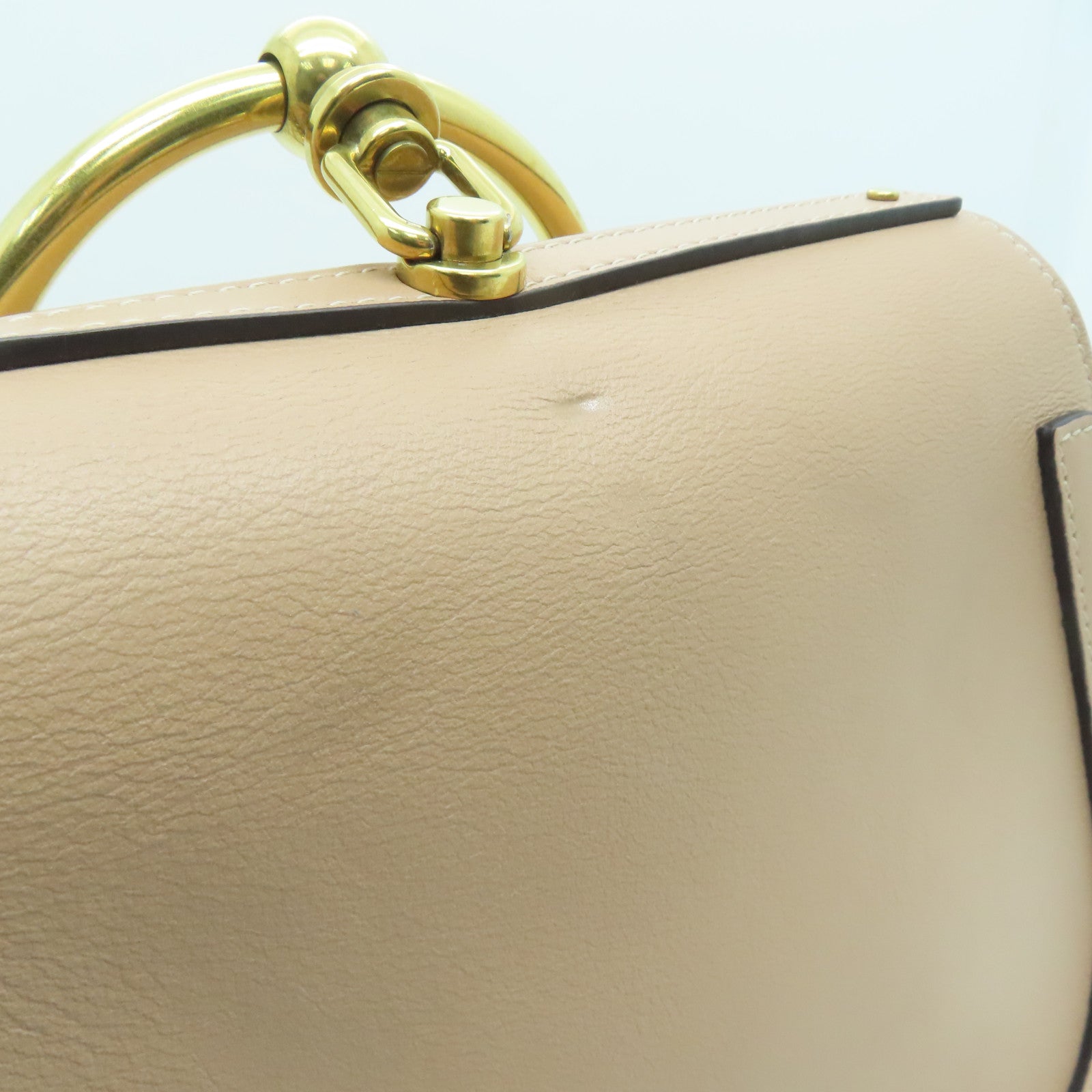 Chloe 牛皮皮革Shoulder Bag肩背袋裸色