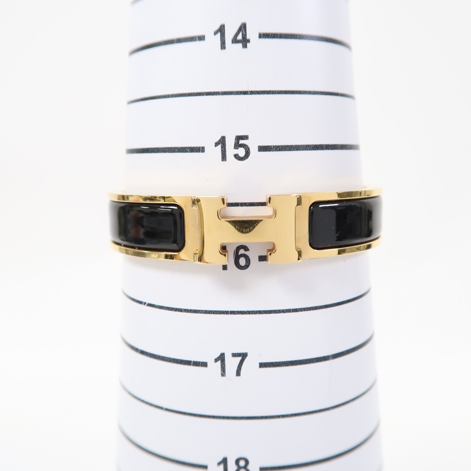 HERMES 金屬Clic H手鐲黑色