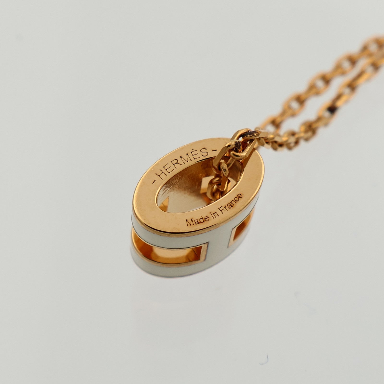 HERMES 金屬/琺瑯Mini Pop H Necklace項鍊Nata