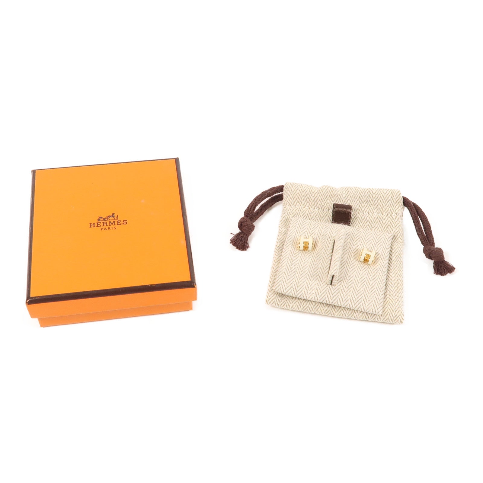 HERMES 金屬Mini Pop H Earrings耳環