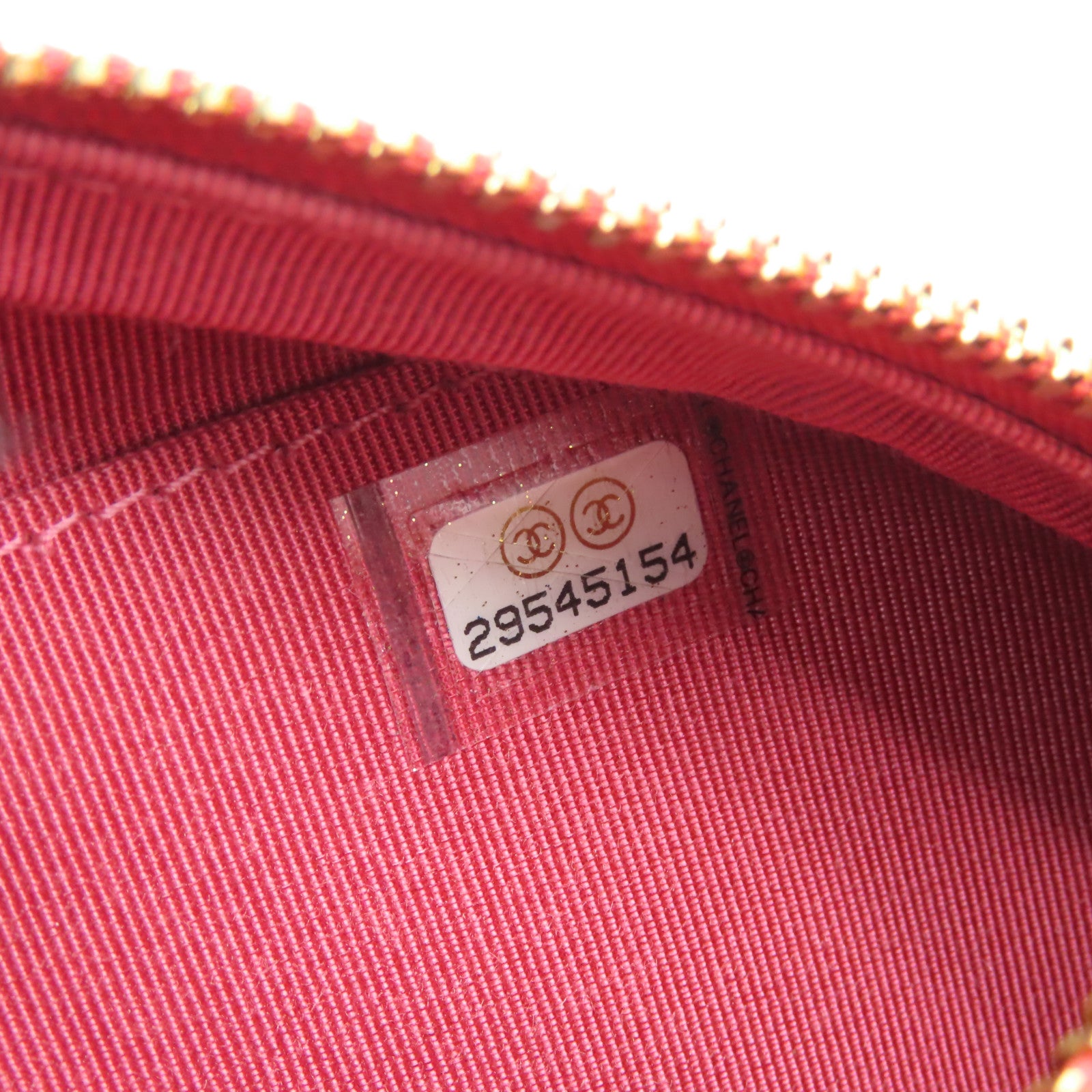 CHANEL 【清倉大減價】牛皮皮革Chain Shoulder Bag金扣鏈帶肩背袋粉紅色