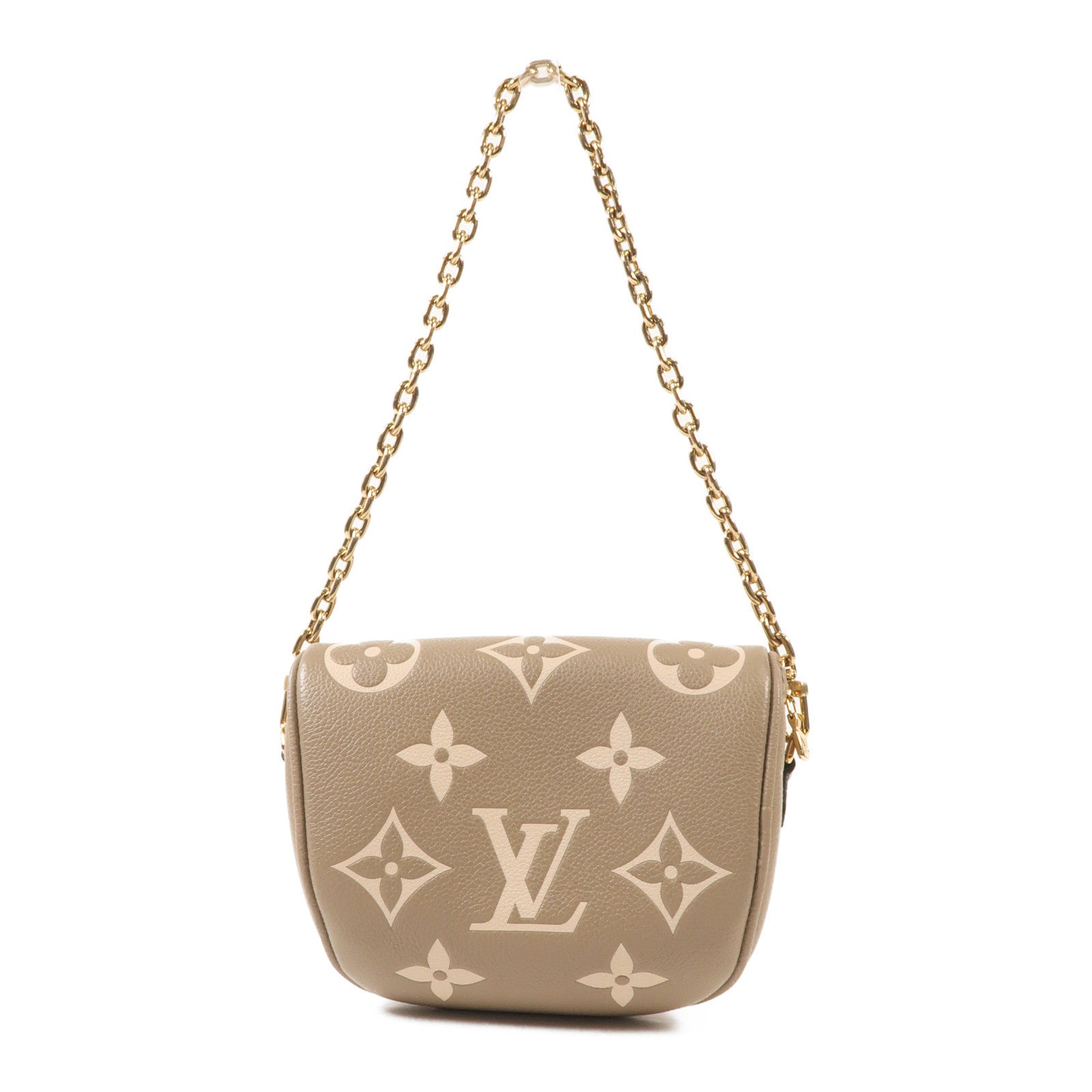 LOUIS VUITTON Monogram Empreinte Mini Bumbag金扣手挽肩背兩用袋
