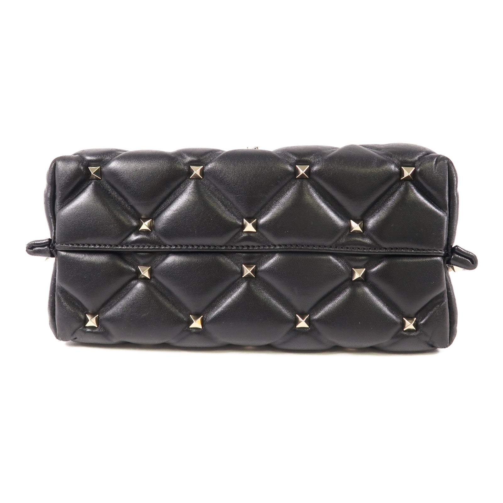 Valentino 牛皮皮革Rockstud Top Handle金扣手挽肩背兩用袋