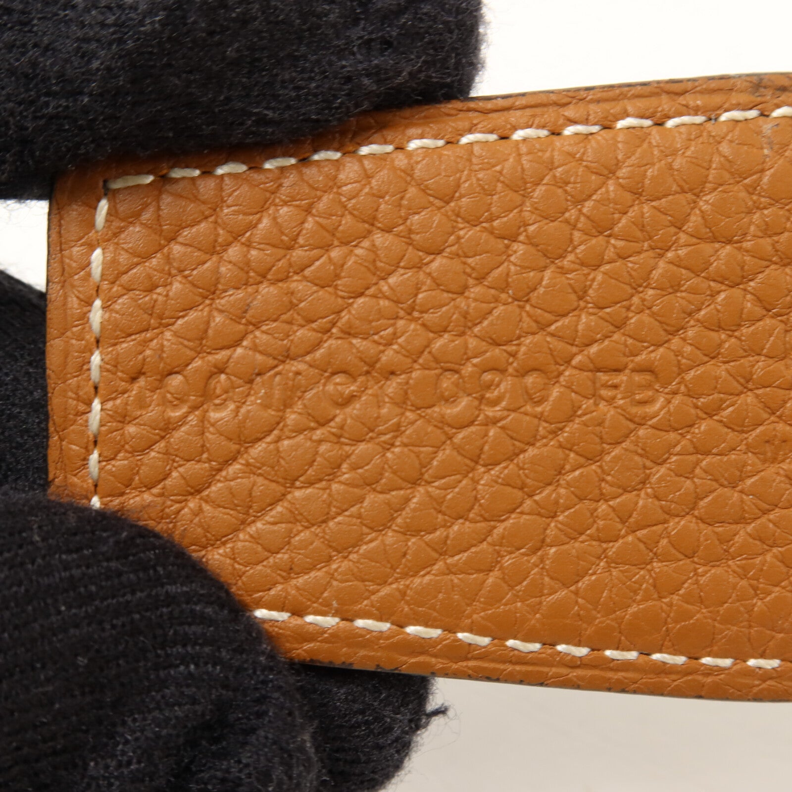 HERMES Clemence皮革H Belt皮帶Noir/Brown