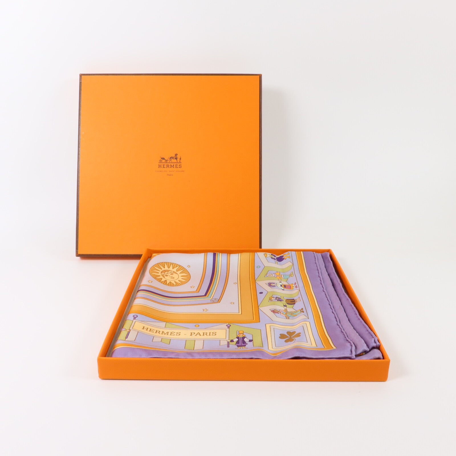 HERMES 絲質Scarf 90X90絲巾