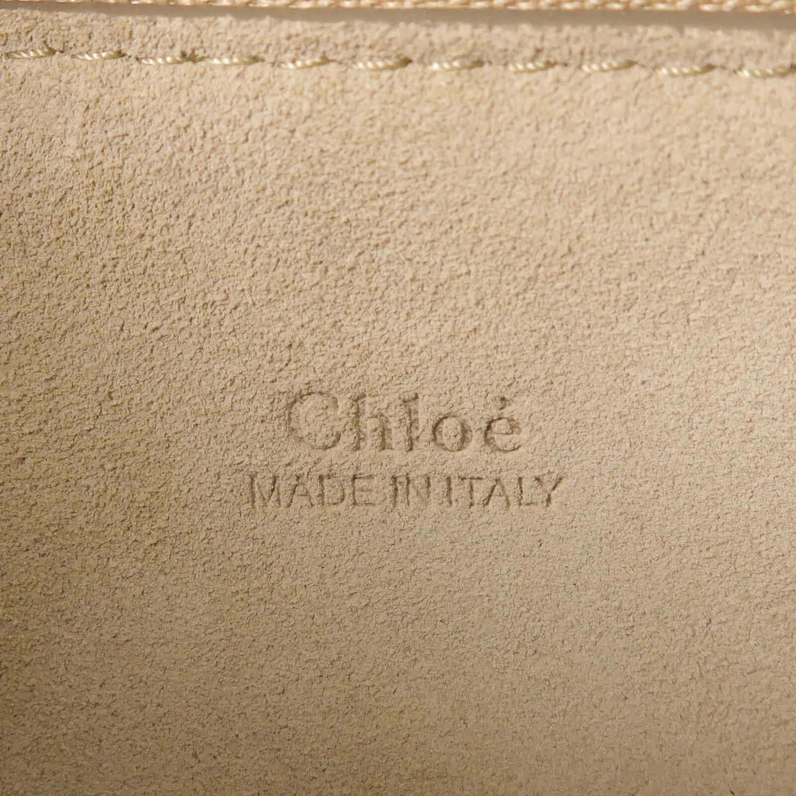 Chloe 麂皮/牛皮皮革Faye金扣手挽肩背兩用袋
