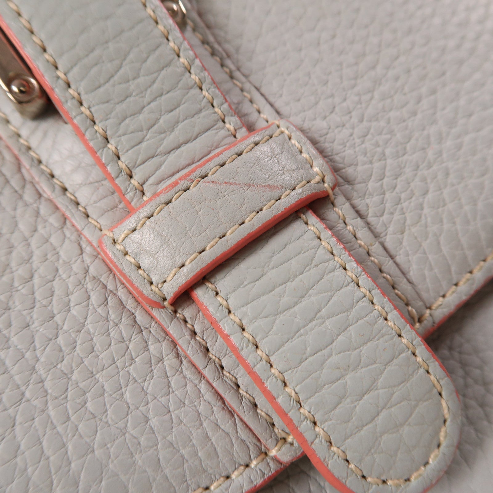 LOEWE SHW Shoulder Bag Calfskin Leather Light Blue