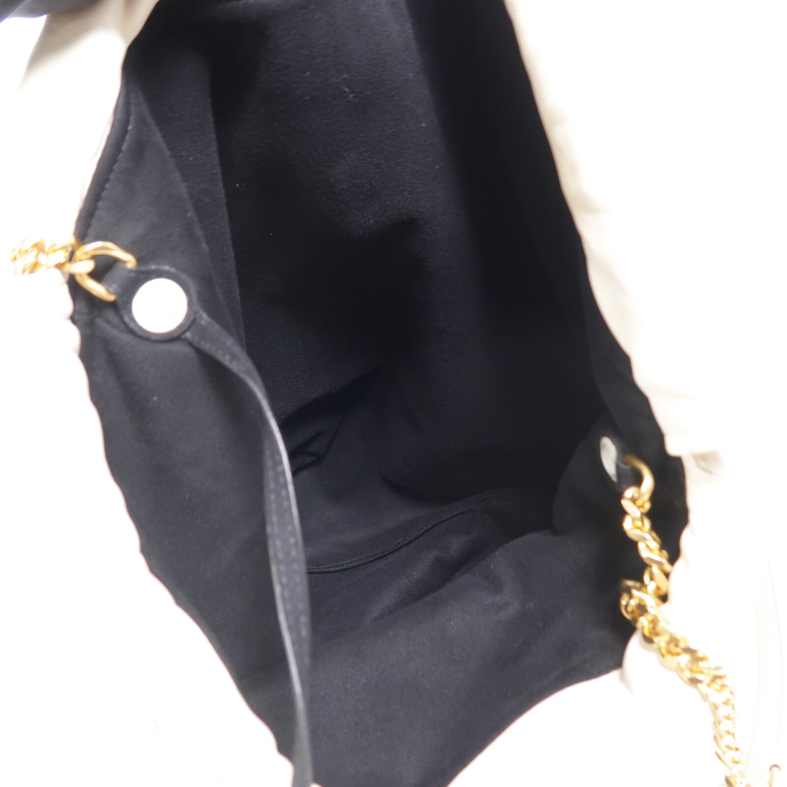 YVES SAINT LAURENT 羊皮皮革Teddy Drawstring Bag鏈帶肩背袋
