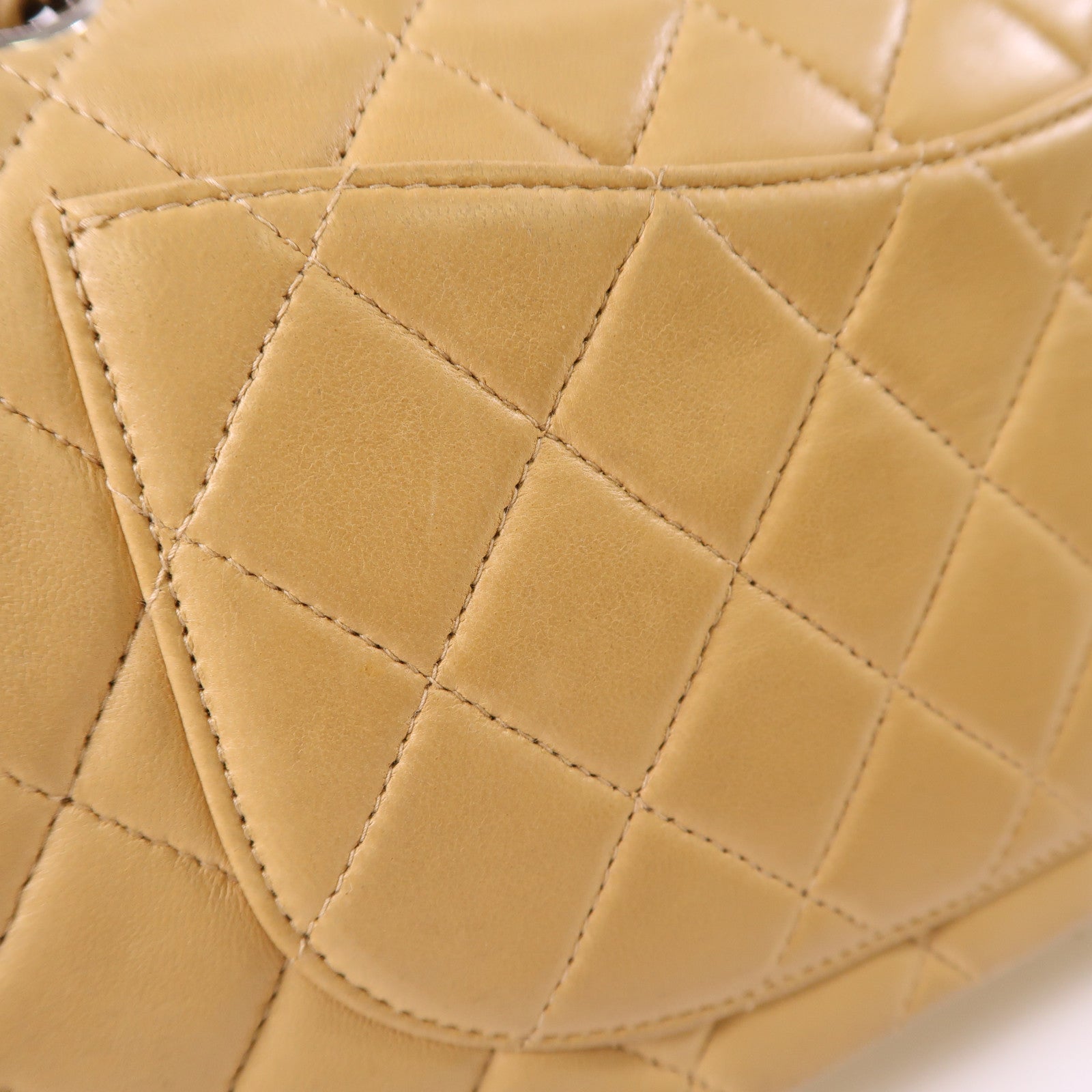 CHANEL 羊皮皮革Vintage Classic 23銀扣鏈帶肩背袋