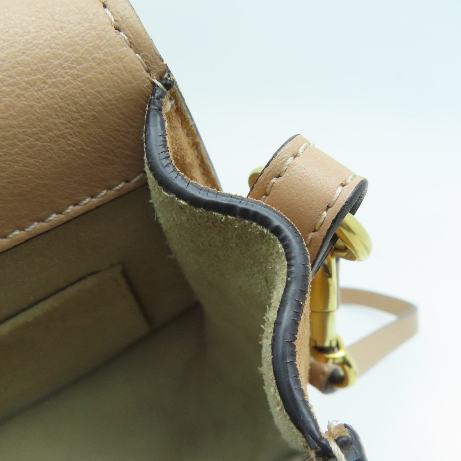 Chloe 牛皮皮革Shoulder Bag肩背袋裸色