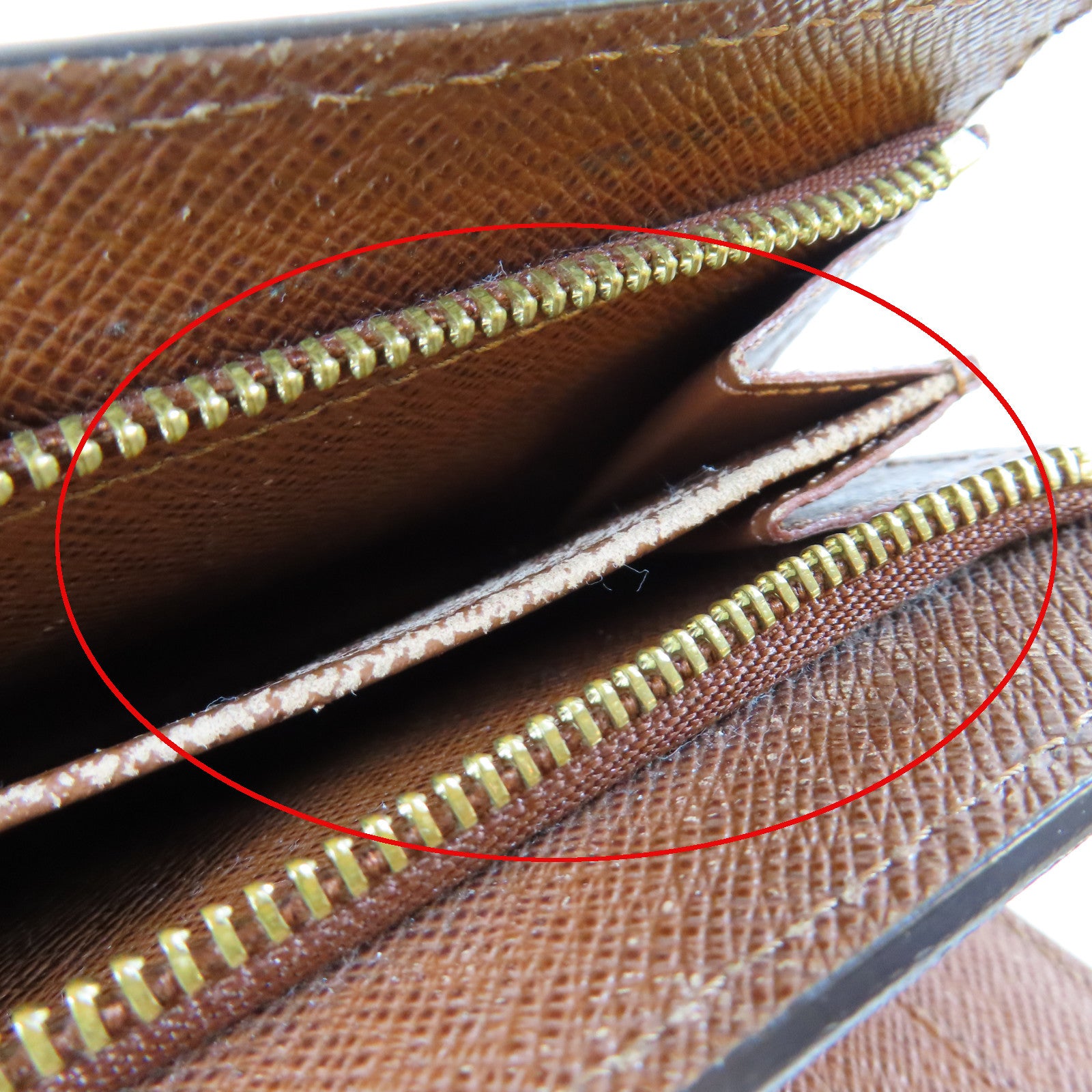 LOUIS VUITTON Monogram Portefeuille Joey金扣錢包啡色