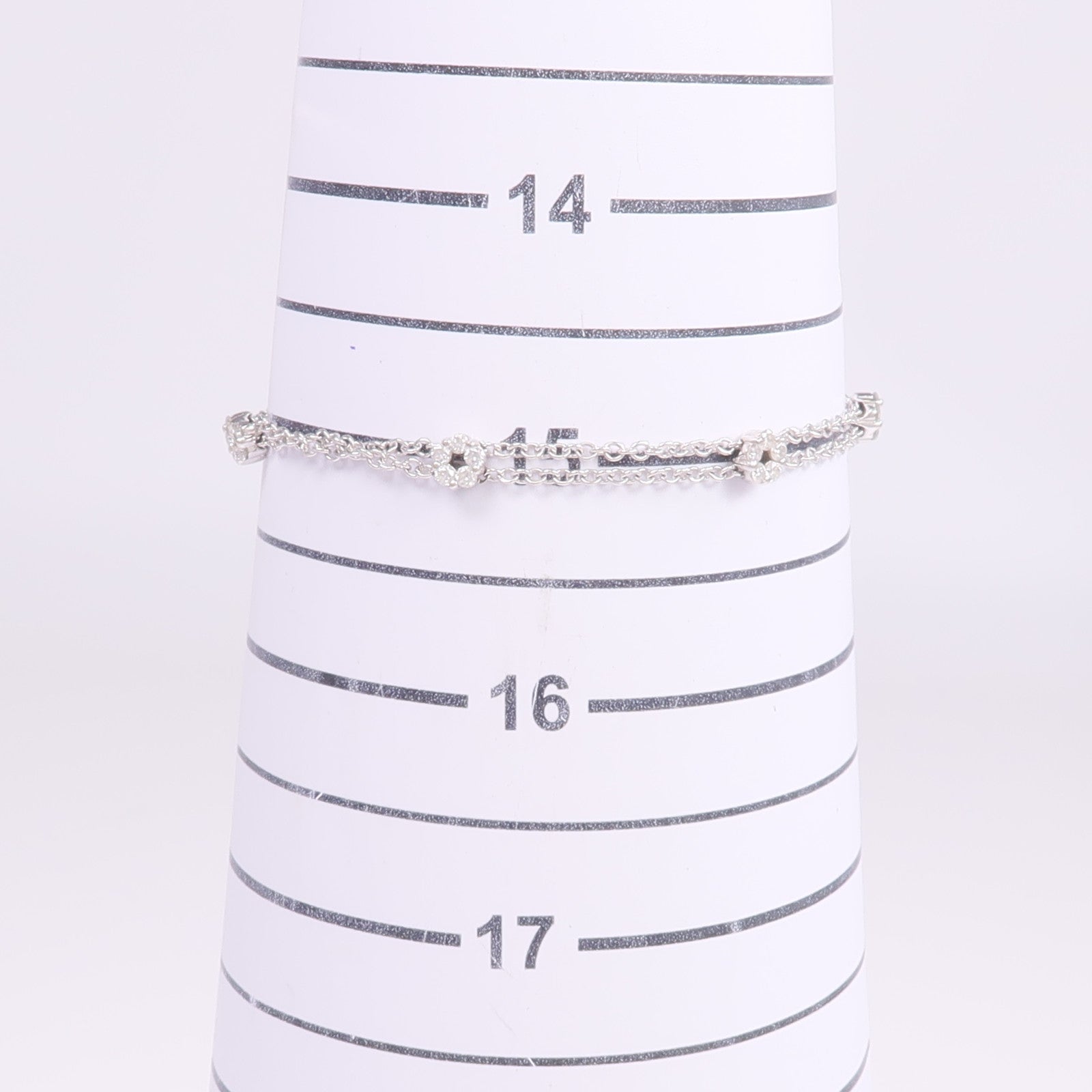 JEWELRY 18K白金Diamond Bracelet鑽石手鏈