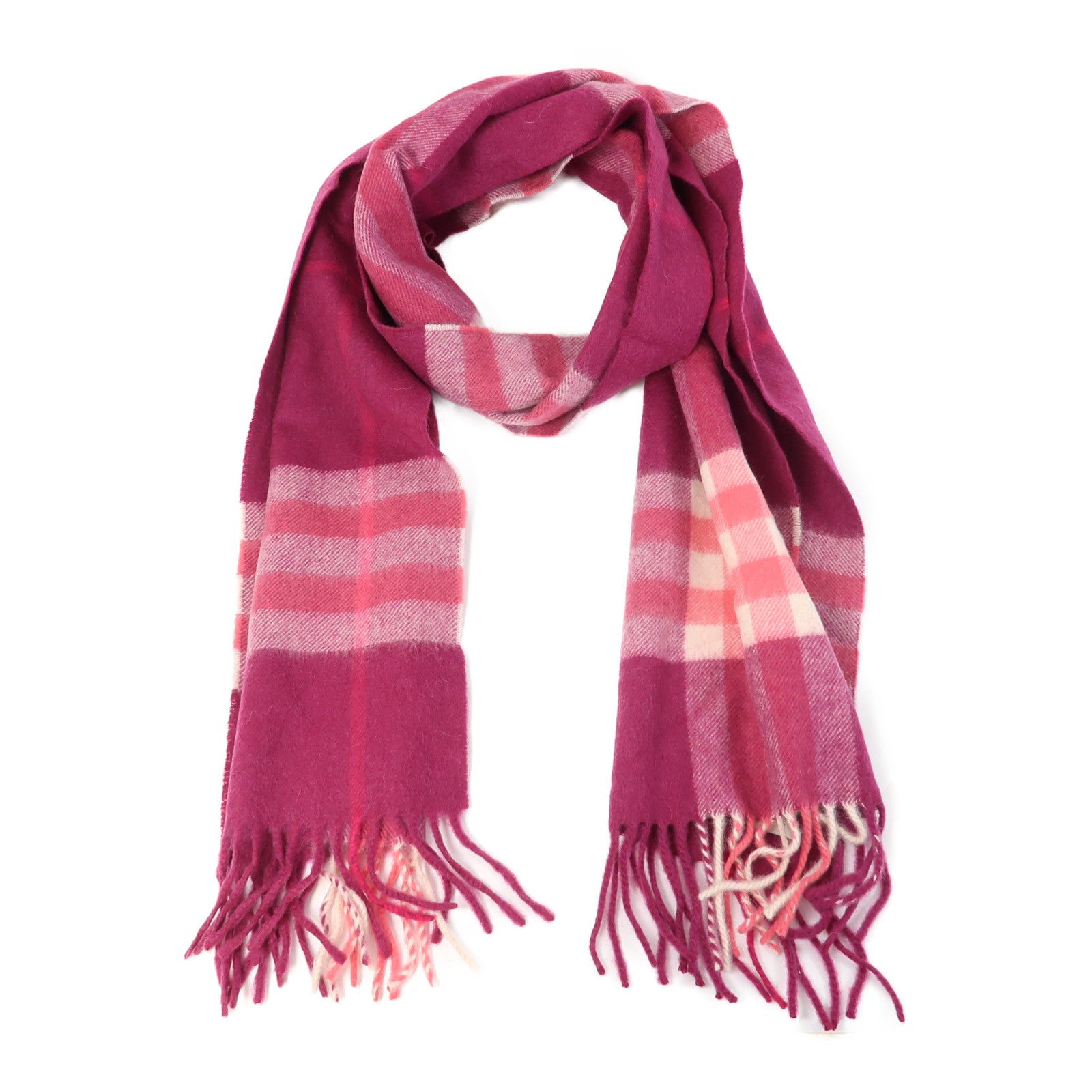 BURBERRY CashmereMuffler圍巾粉紅色