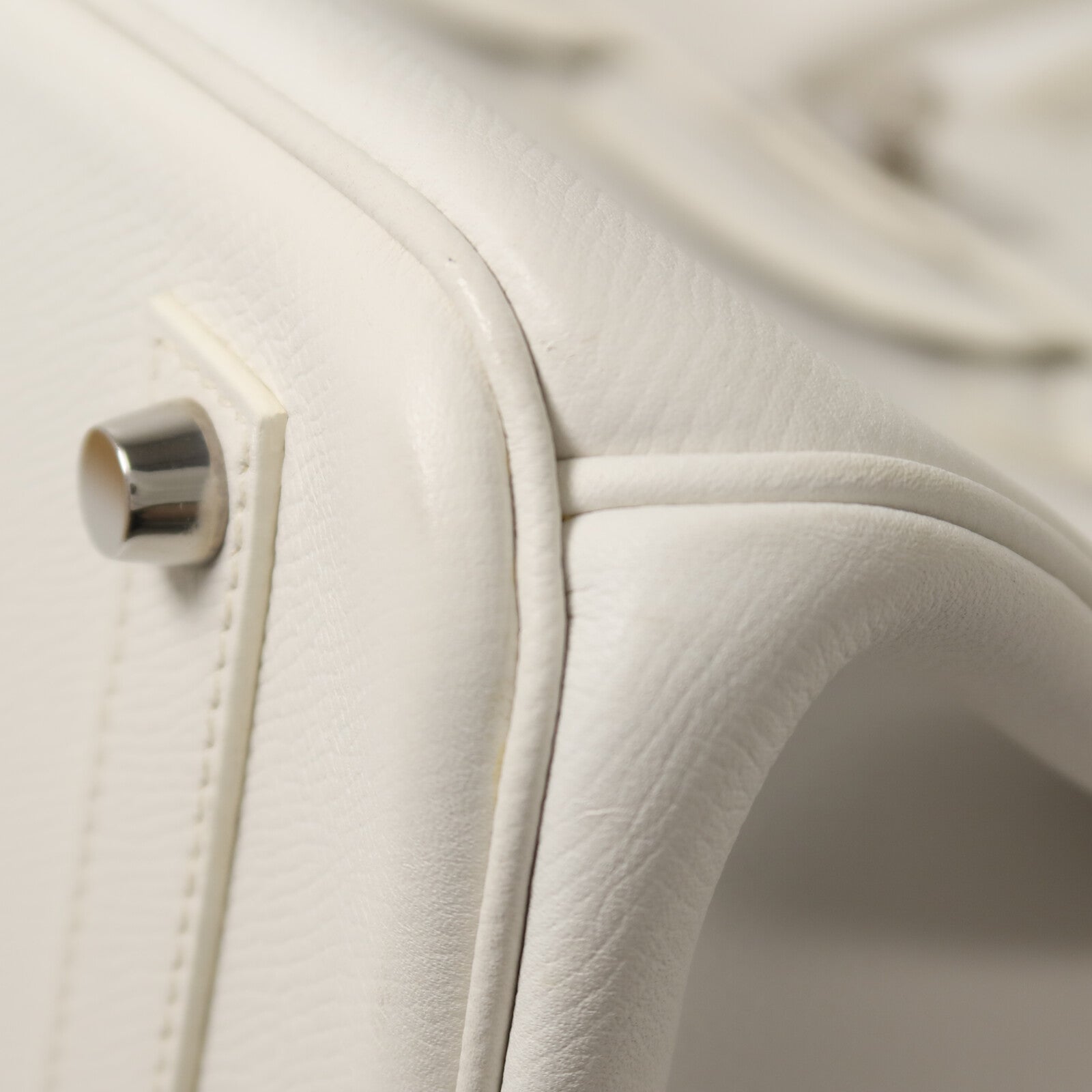 HERMES Epsom皮革Birkin 35手挽袋Blanc