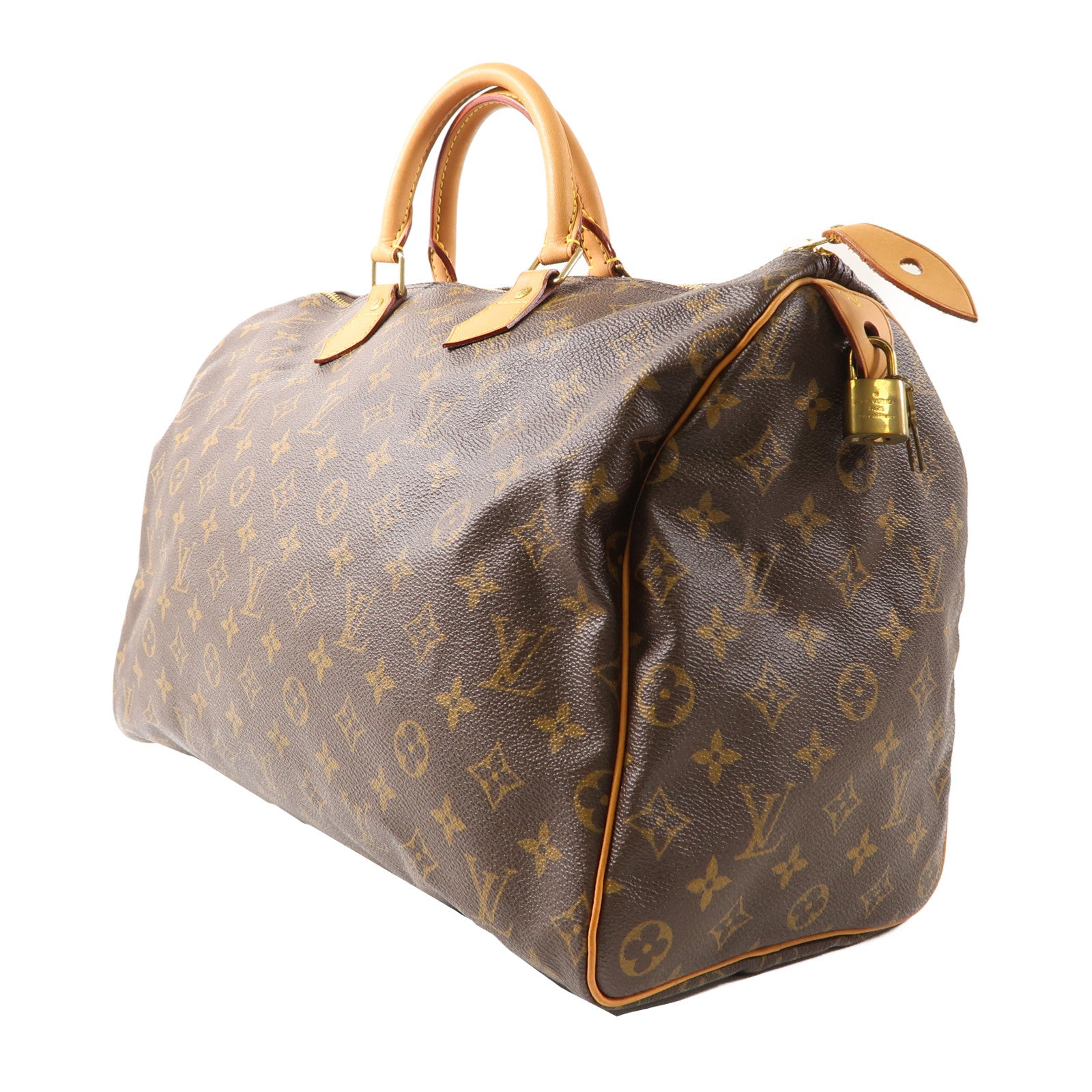 LOUIS VUITTON 【激減優惠】Monogram Speedy 40金扣手挽袋啡色