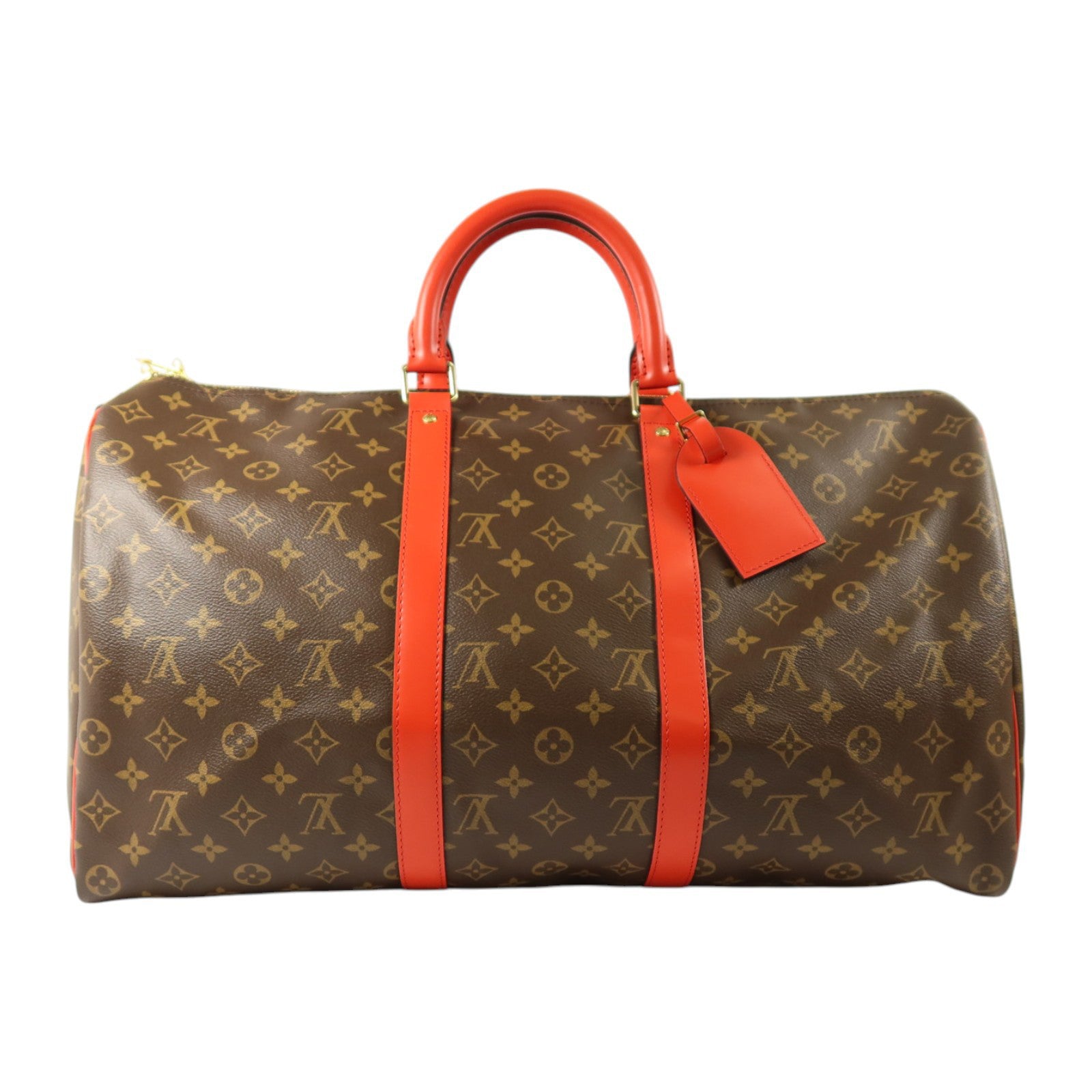 LOUIS VUITTON Monogram Keepall 50 Bandoulie金扣手挽肩背兩用袋