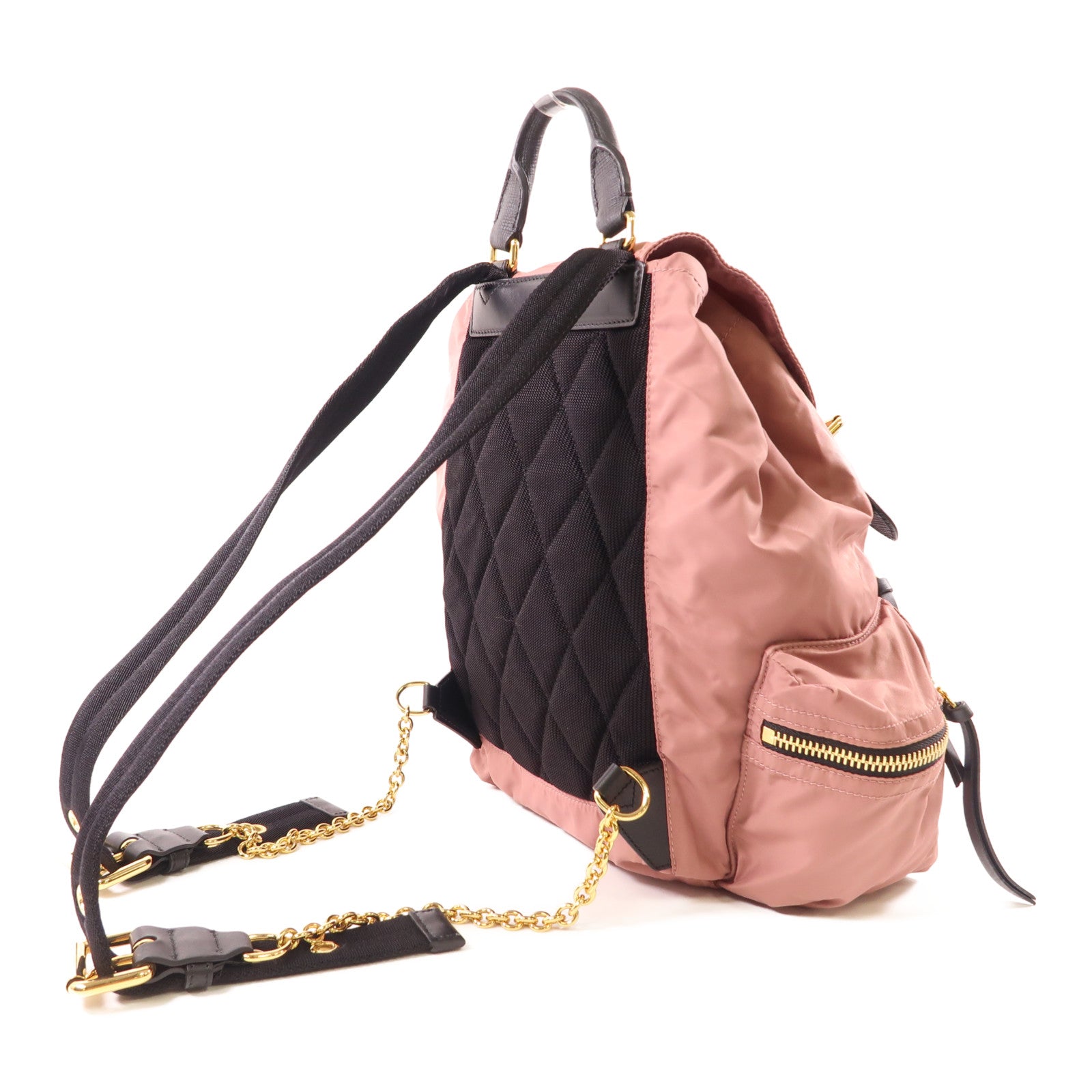 BURBERRY 尼龍Backpack金扣背包