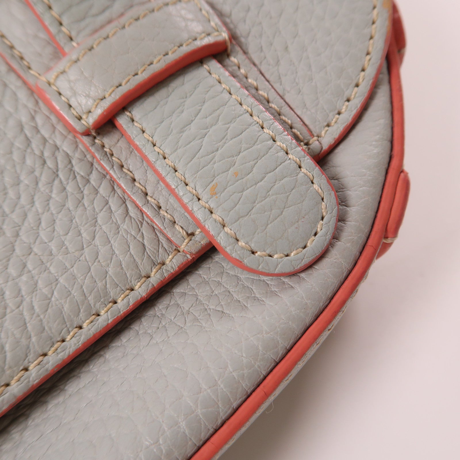 LOEWE SHW Shoulder Bag Calfskin Leather Light Blue