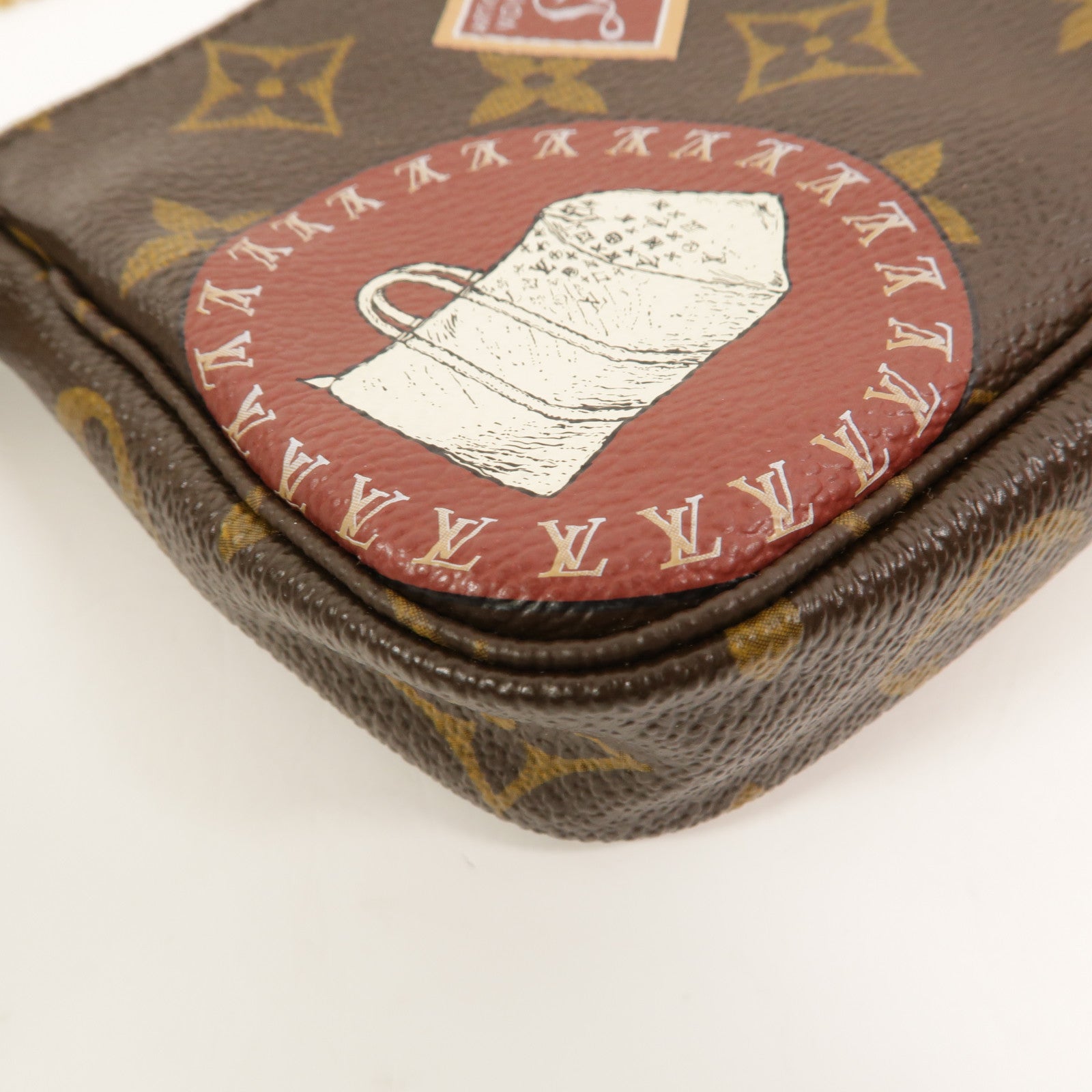 LOUIS VUITTON Monogram Mini Pochette Accessoires Pouch零錢包