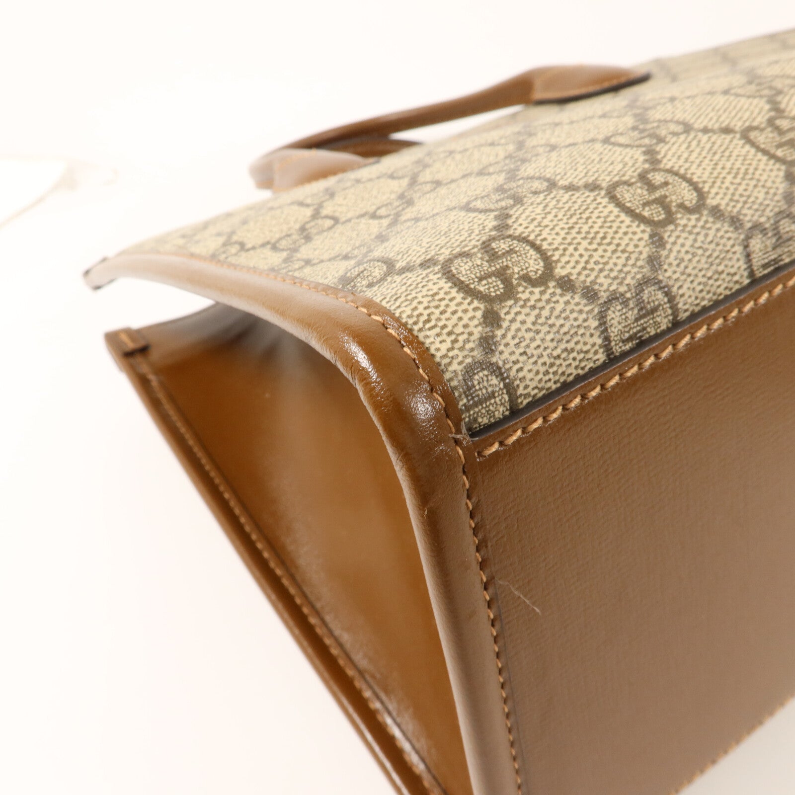 GUCCI 塗層帆布Interlocking G手挽肩背兩用袋