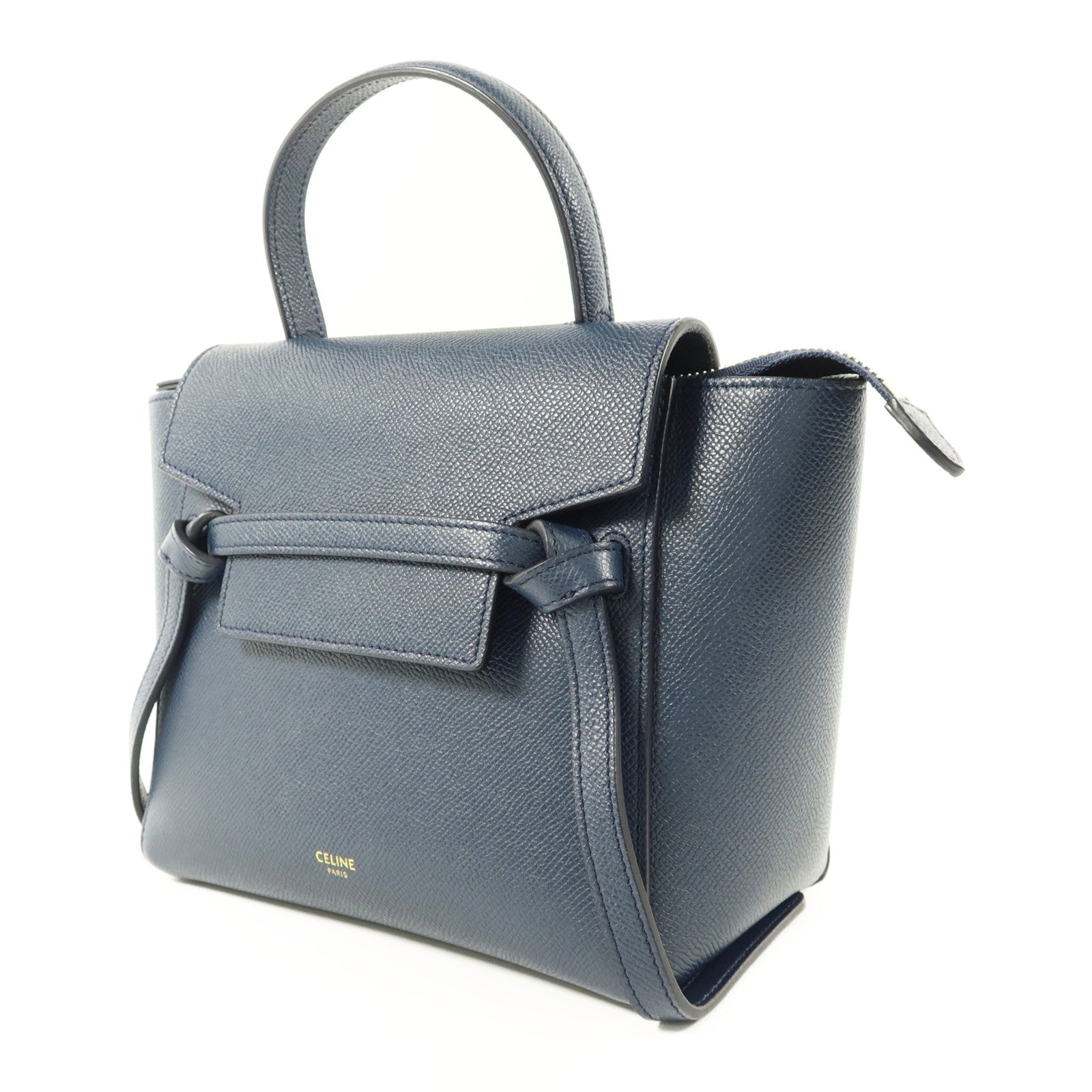 CELINE 牛皮皮革Mini Belt Bag金扣手挽肩背兩用袋