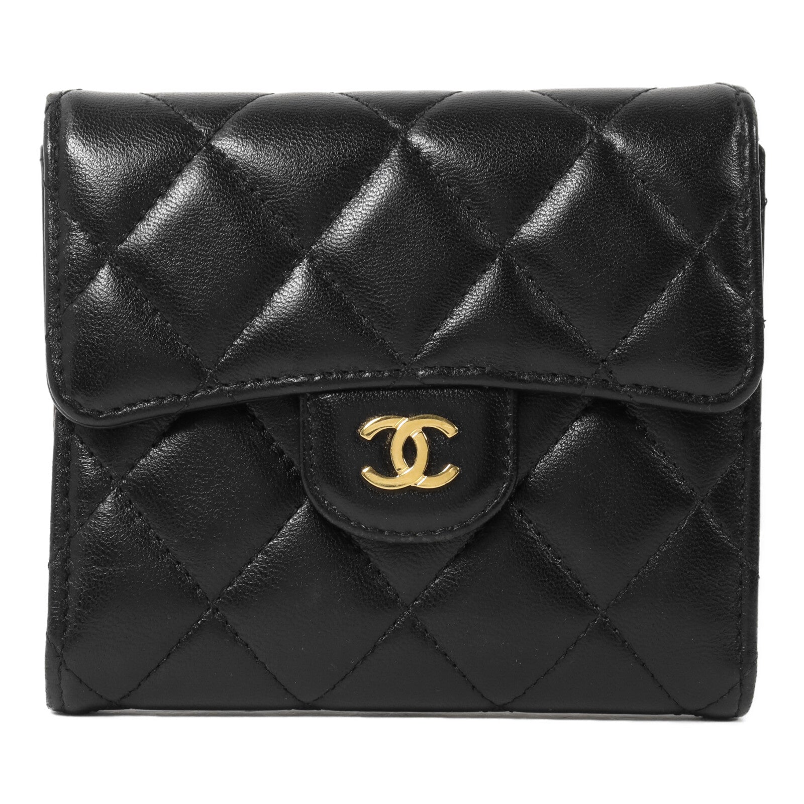 CHANEL 羊皮皮革Classic Small Flap Wallet錢包