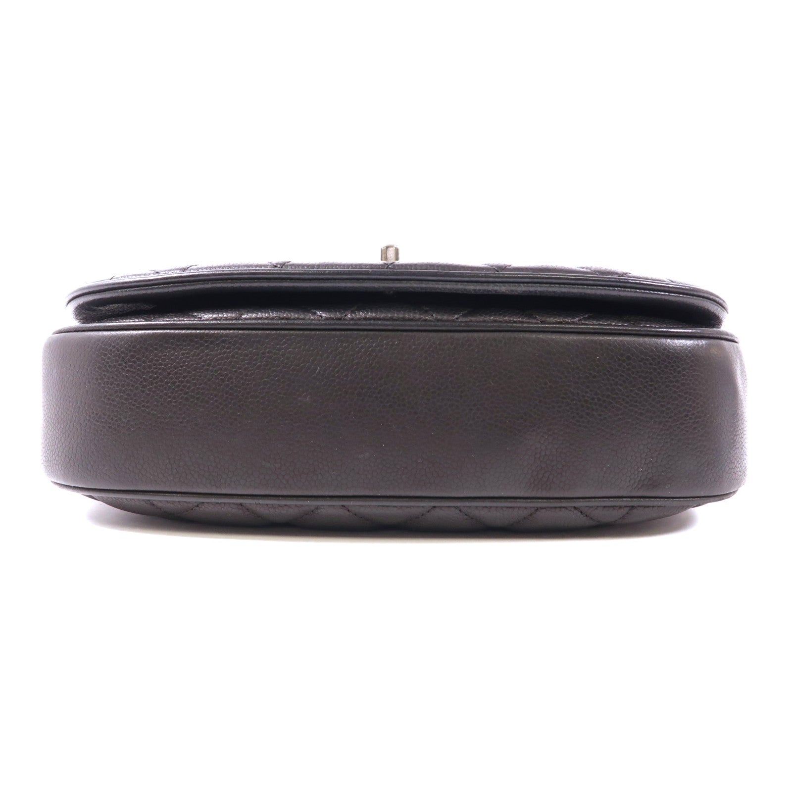 CHANEL 牛皮皮革Shoulder Bag銀扣鏈帶肩背袋