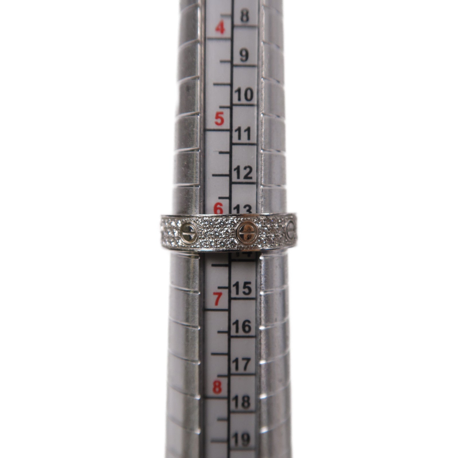 CARTIER 18K白金Love Ring戒指Cartier#52/US#6.25