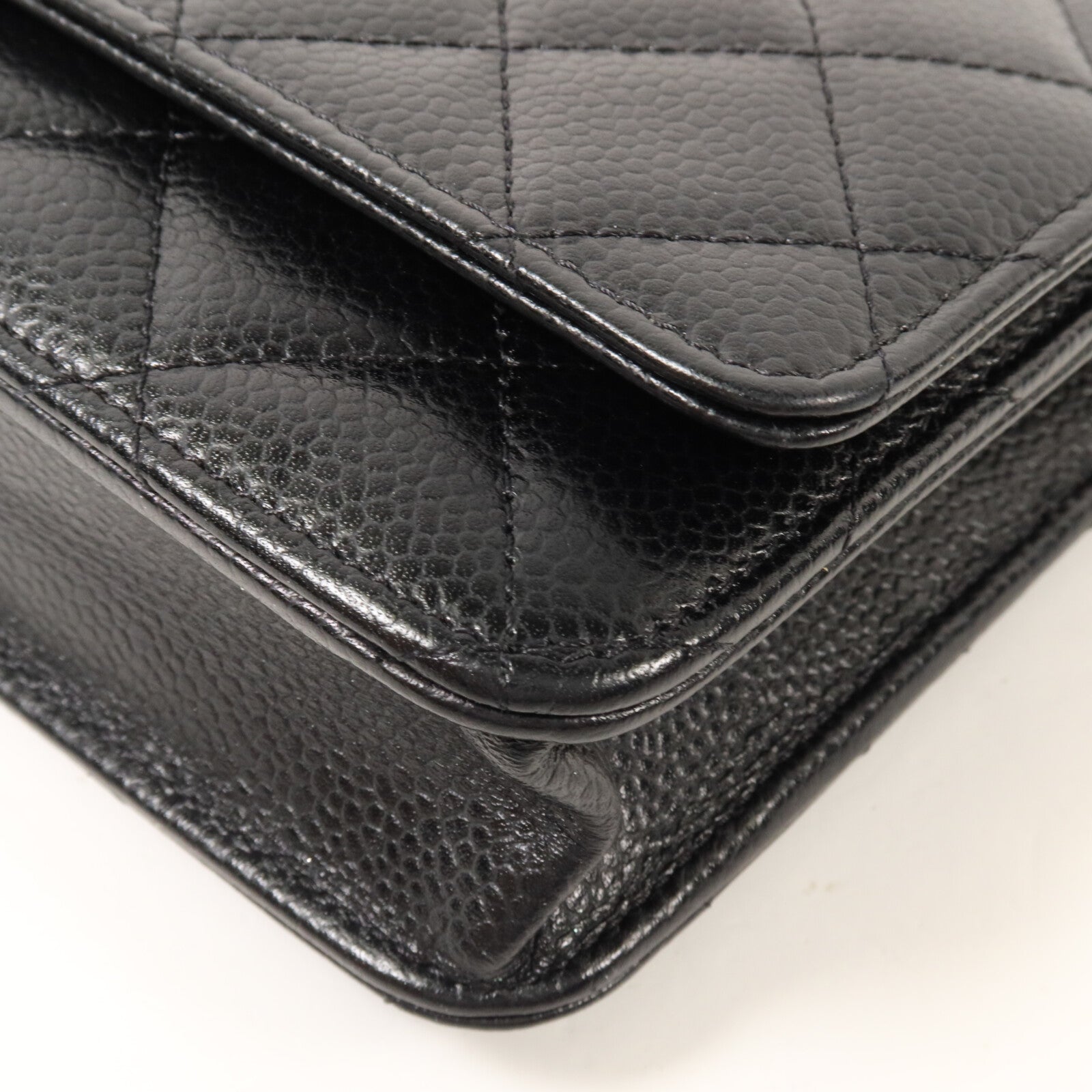 CHANEL 牛皮皮革WOC Wallet On Chain鏈帶肩背袋