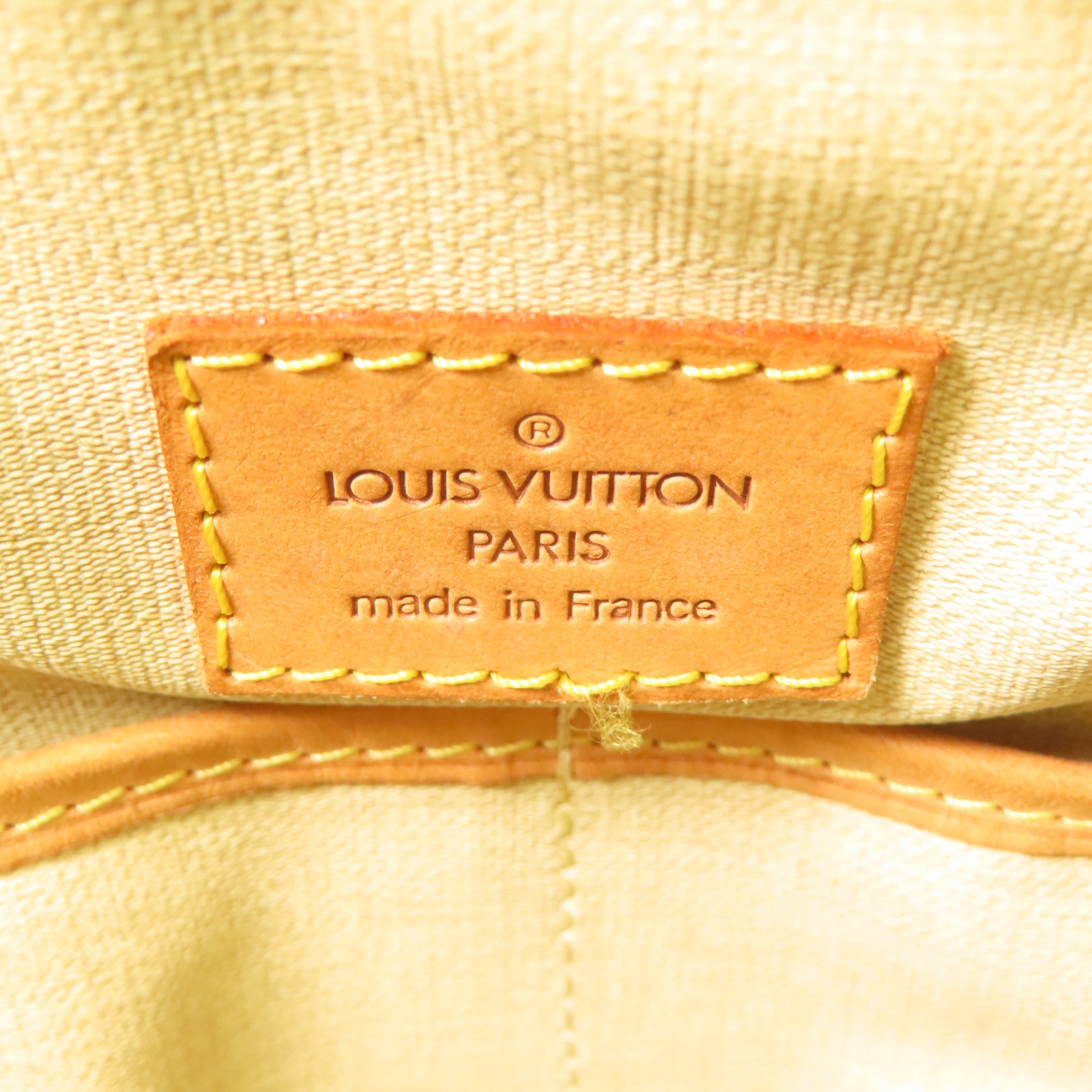LOUIS VUITTON Monogram Trouville金扣手挽袋棕色
