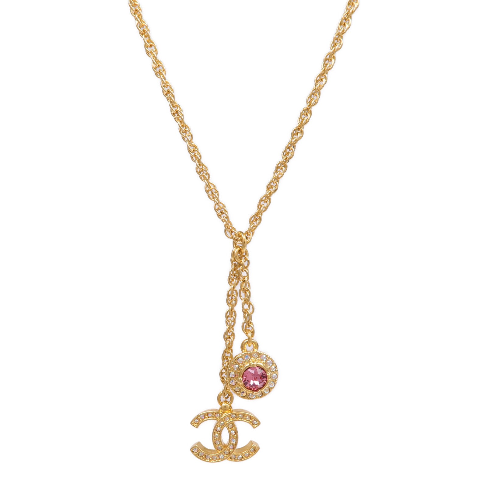 CHANEL 金屬/水晶Necklace項鍊