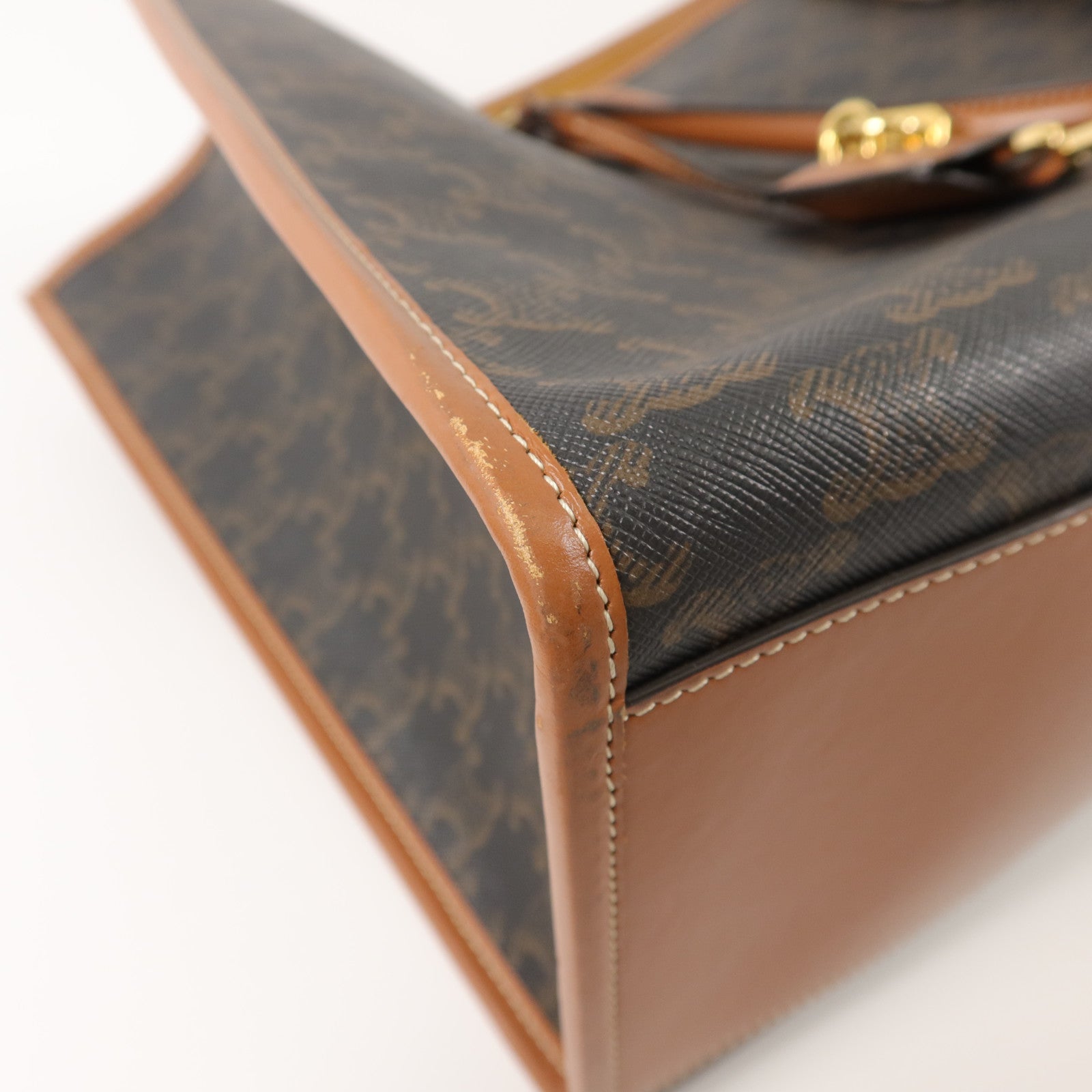 CELINE 塗層帆布Horizontal Cabas手挽袋
