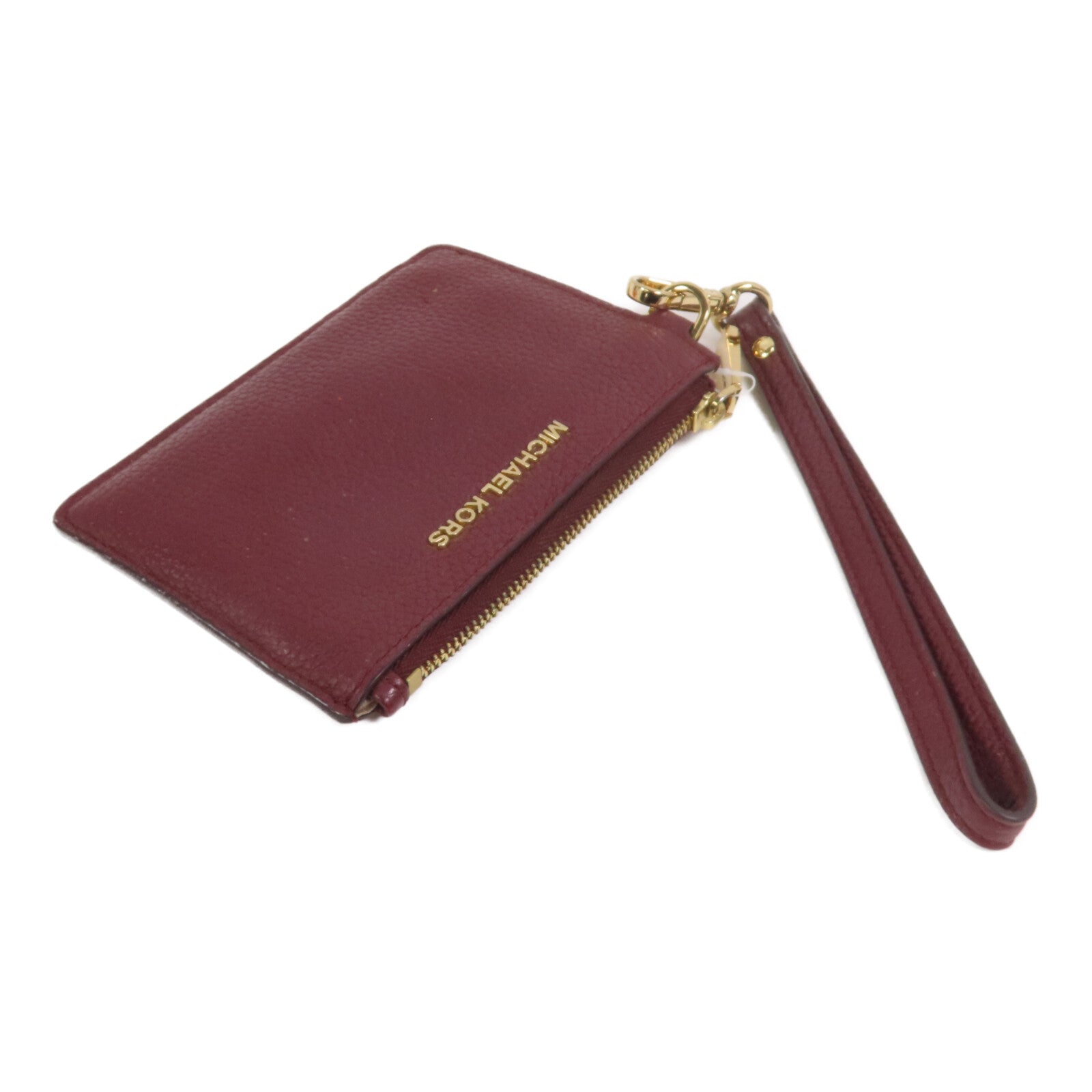 Michael Kors 牛皮皮革Card Case with Handle金扣卡套