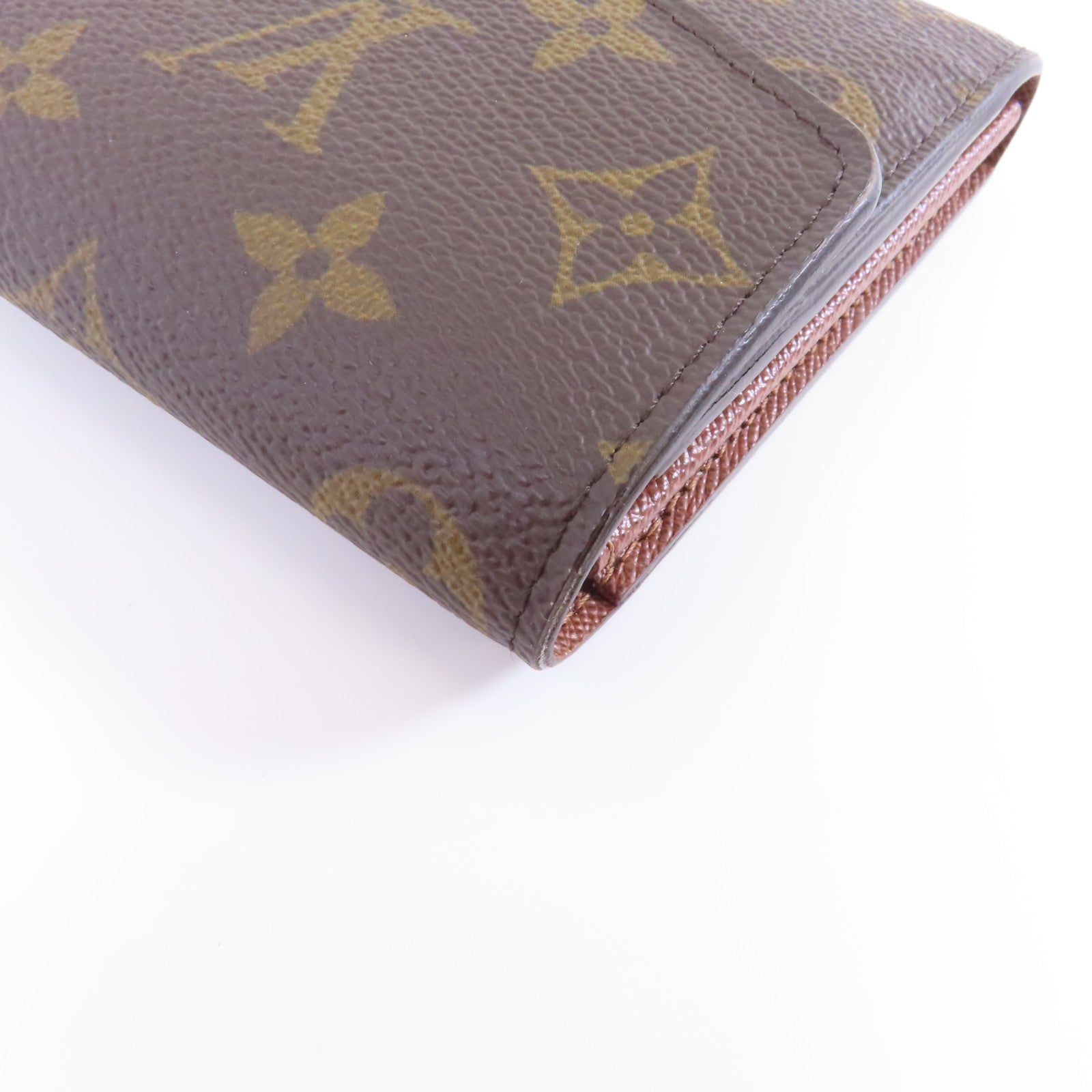 LOUIS VUITTON Monogram Sarah Wallet金扣長錢包啡色
