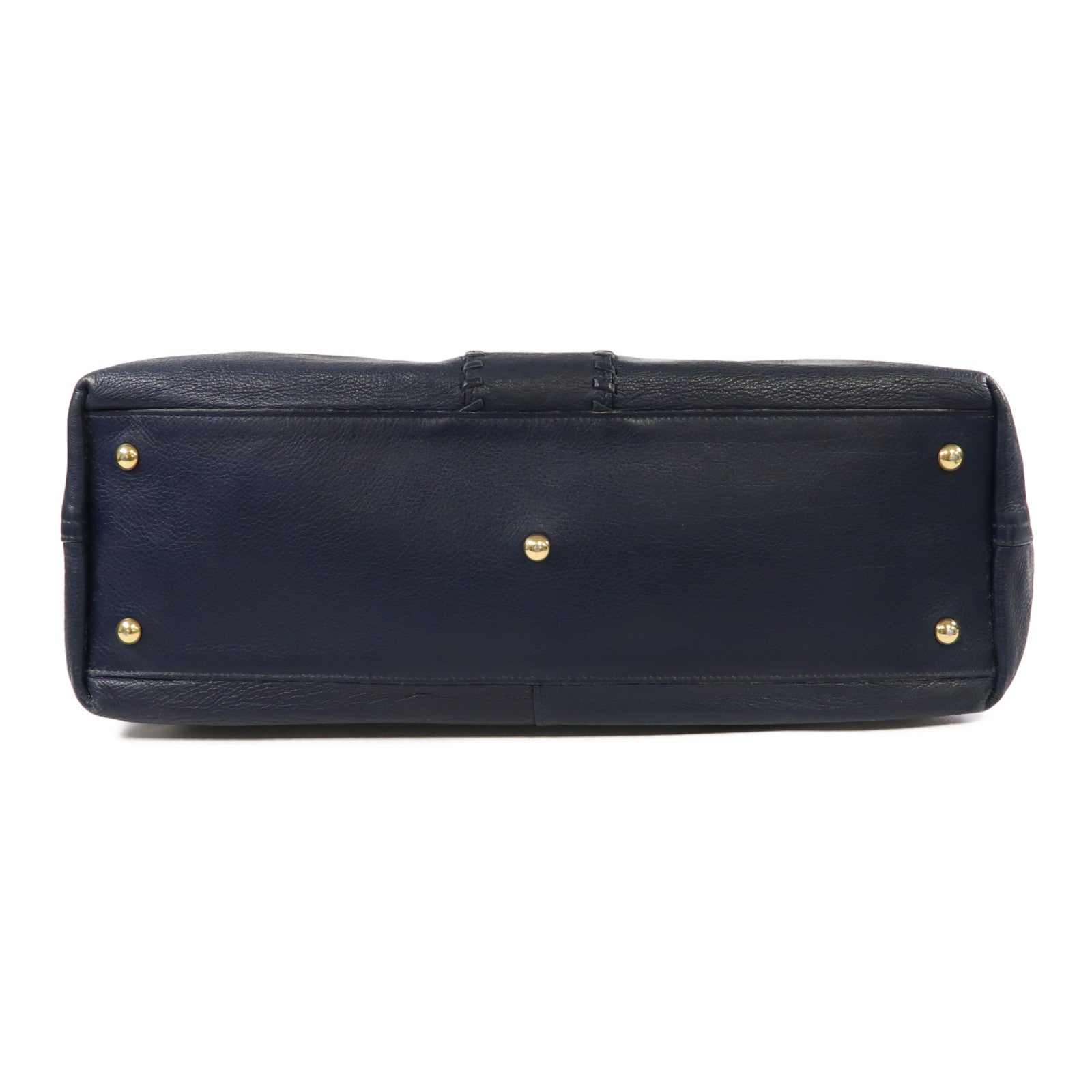 YVES SAINT LAURENT 牛皮皮革Shoulder Bag金扣肩背袋藍色