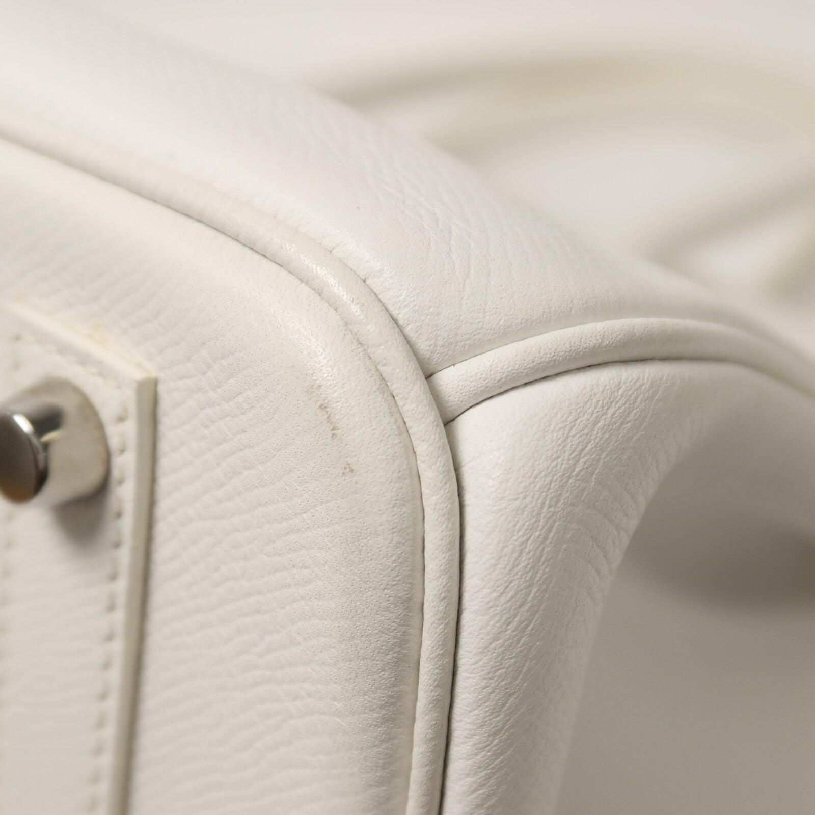 HERMES Epsom皮革Birkin 35手挽袋Blanc