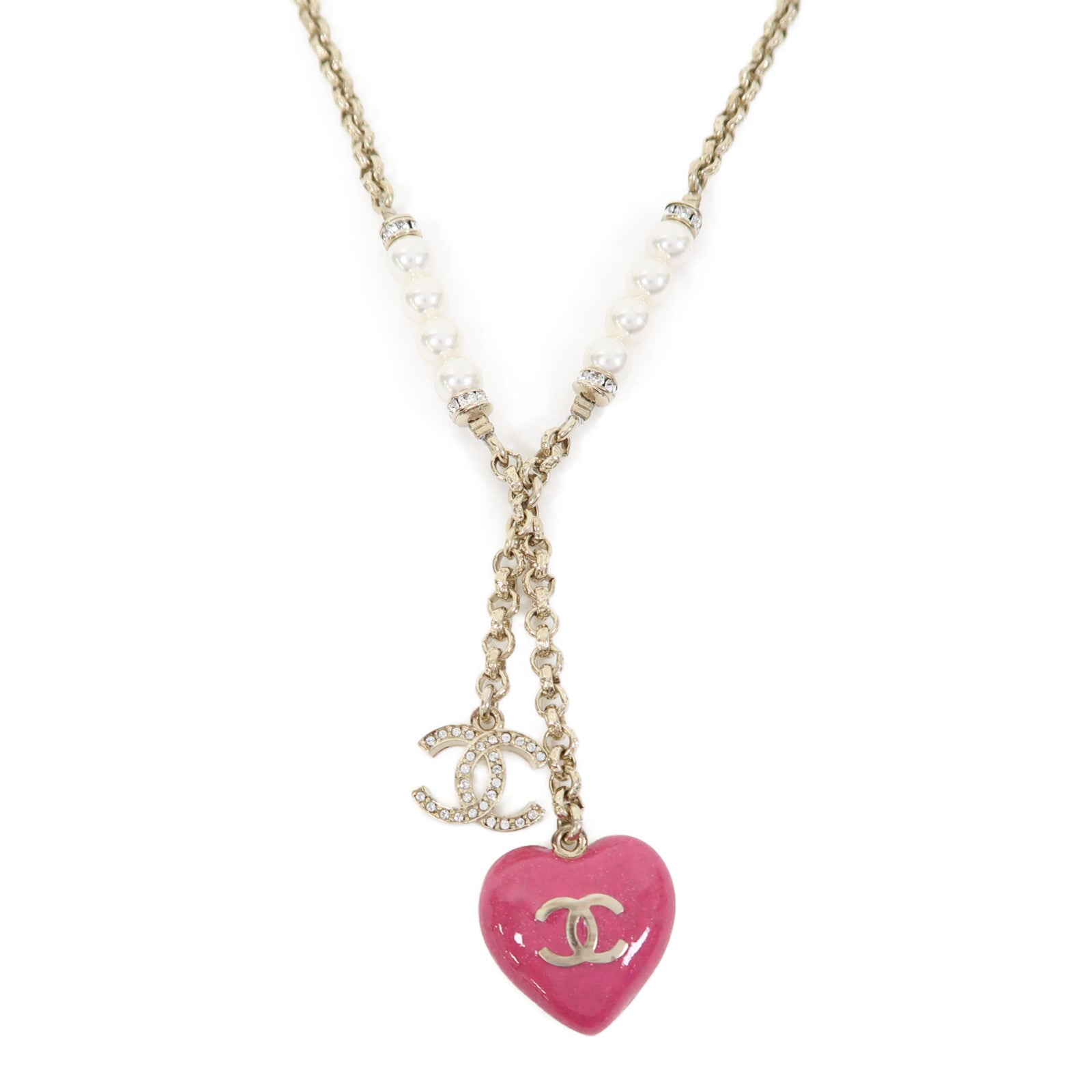 CHANEL 金屬Necklace項鍊金色