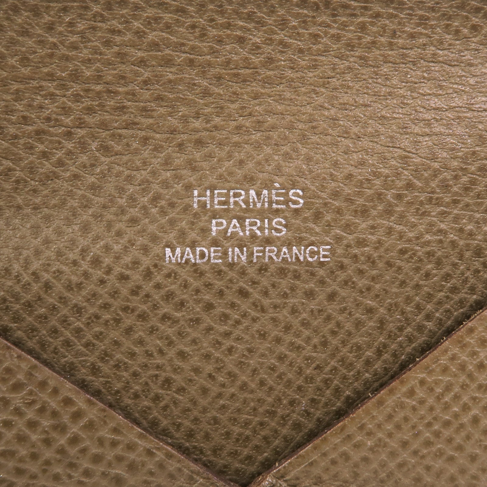 HERMES 【激減優惠】Epsom皮革Calvi Card Holder卡片套Etoupe