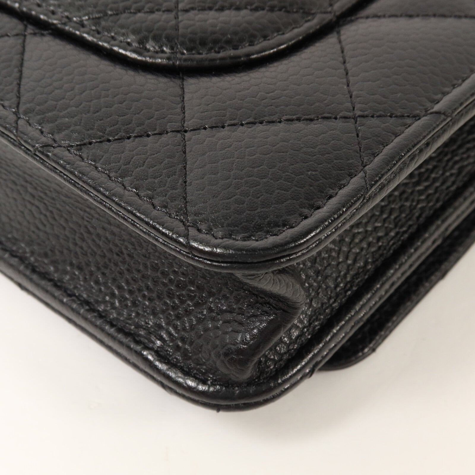 CHANEL 牛皮皮革WOC Wallet On Chain鏈帶肩背袋