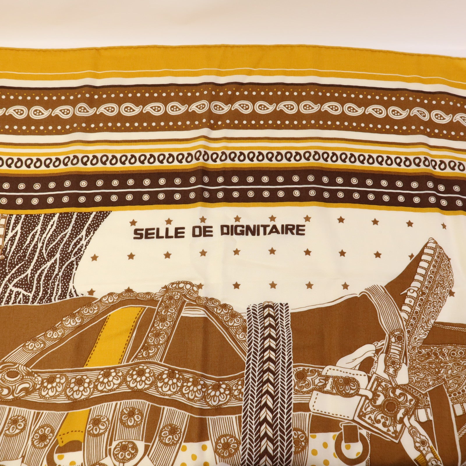 HERMES 羊絨/絲質Scarf 140X140絲巾