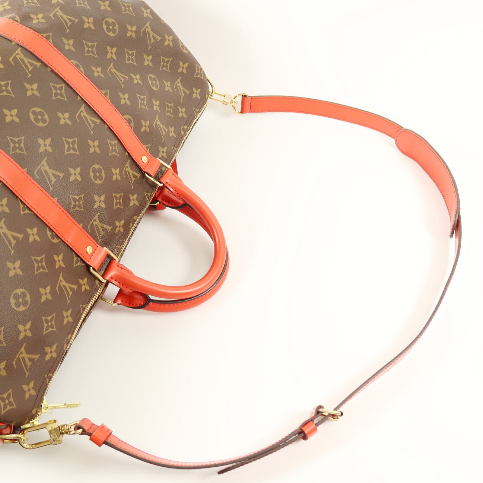LOUIS VUITTON Monogram Keepall 50 Bandoulie金扣手挽肩背兩用袋
