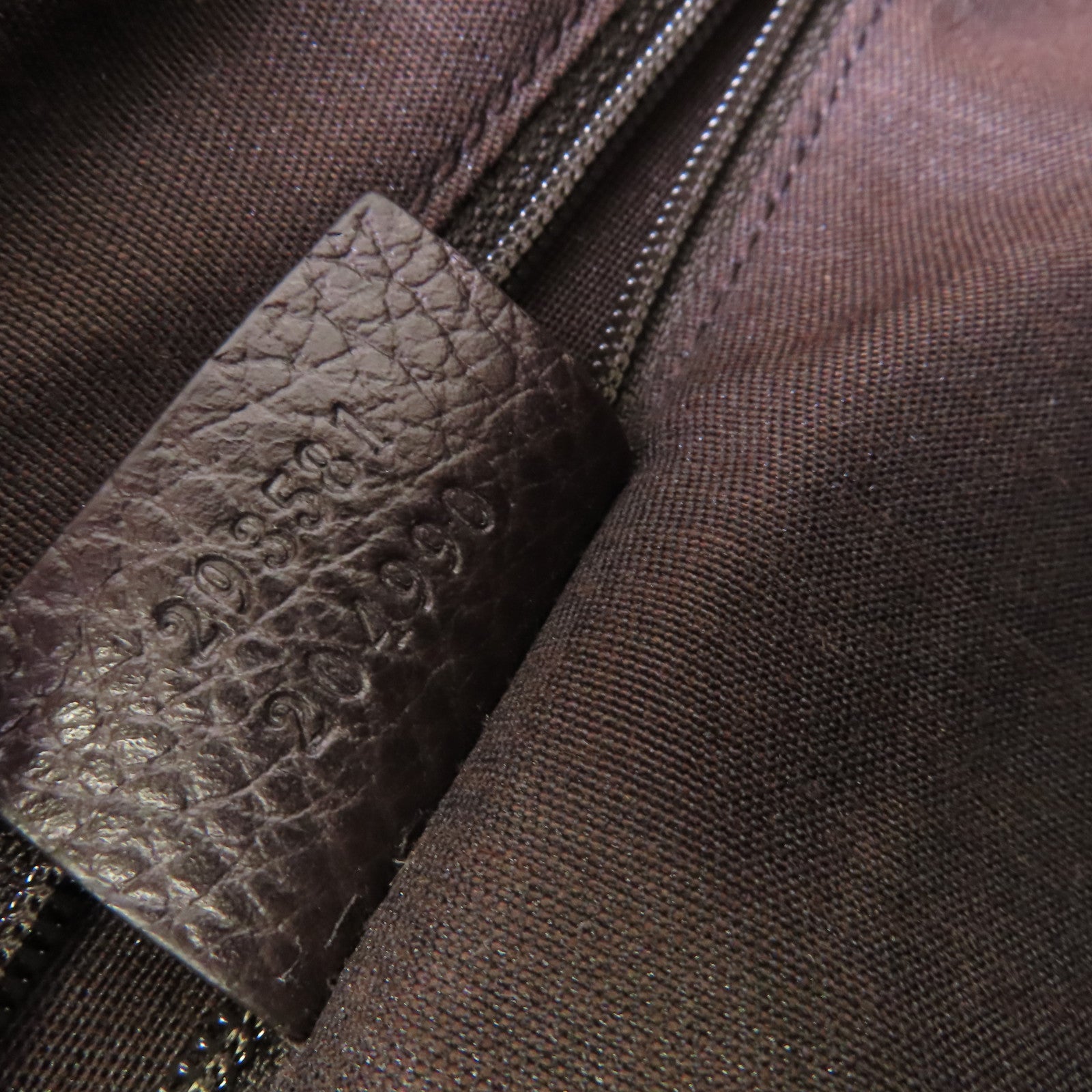 GUCCI 【激減優惠】塗層帆布Abbey Pocket Hobo金扣肩背袋啡色