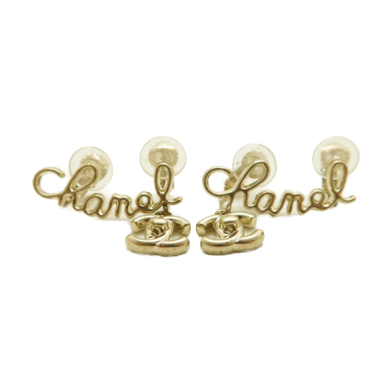 CHANEL 金屬Earrings耳環金色