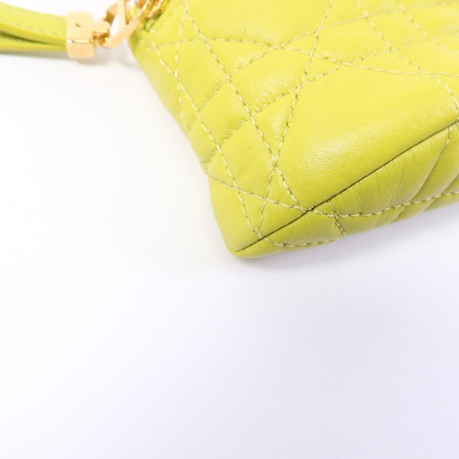 Dior 羊皮皮革Caro Half Moon Coin Purse零錢包