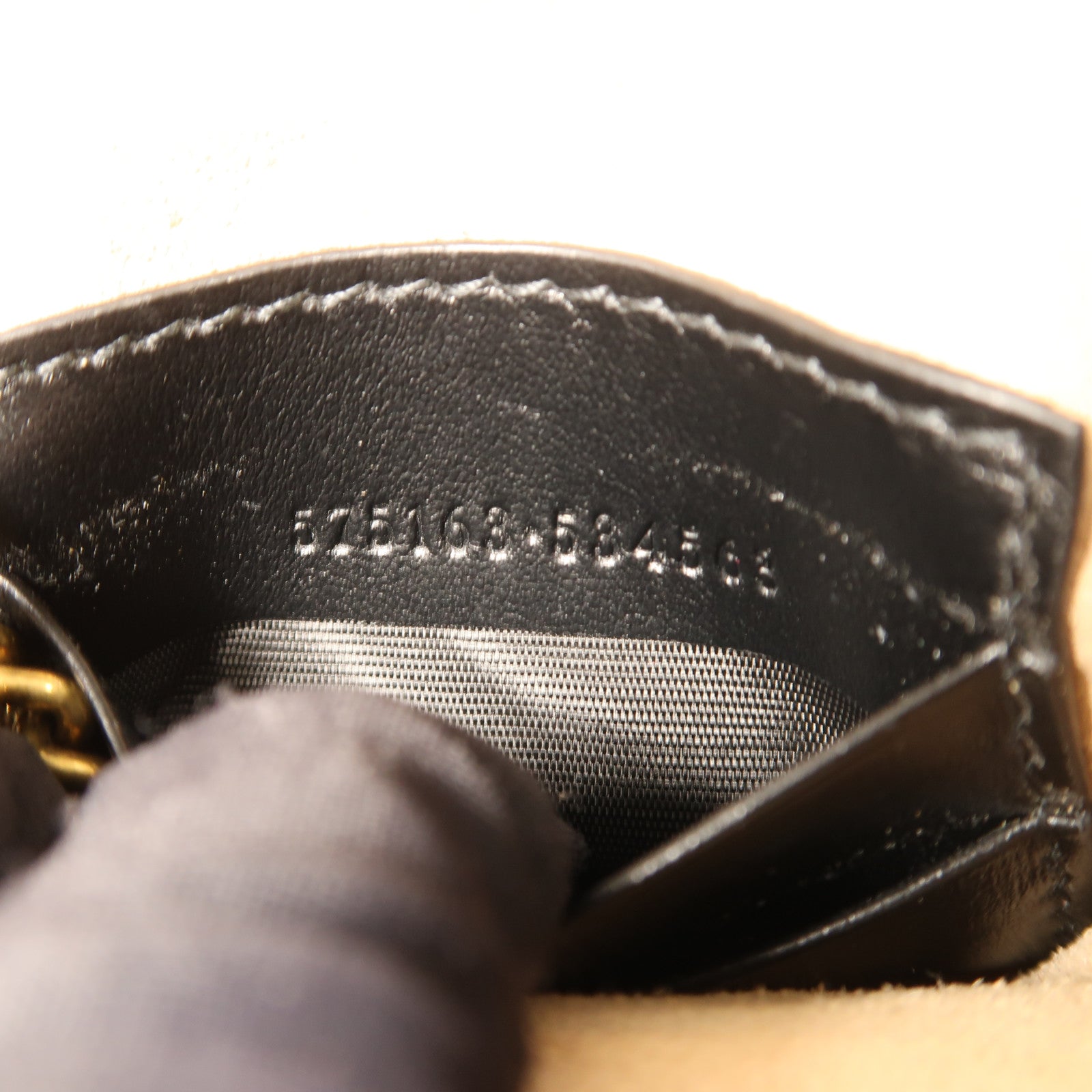 GUCCI 牛皮皮革GG Marmont Bucket金扣鏈帶肩背袋