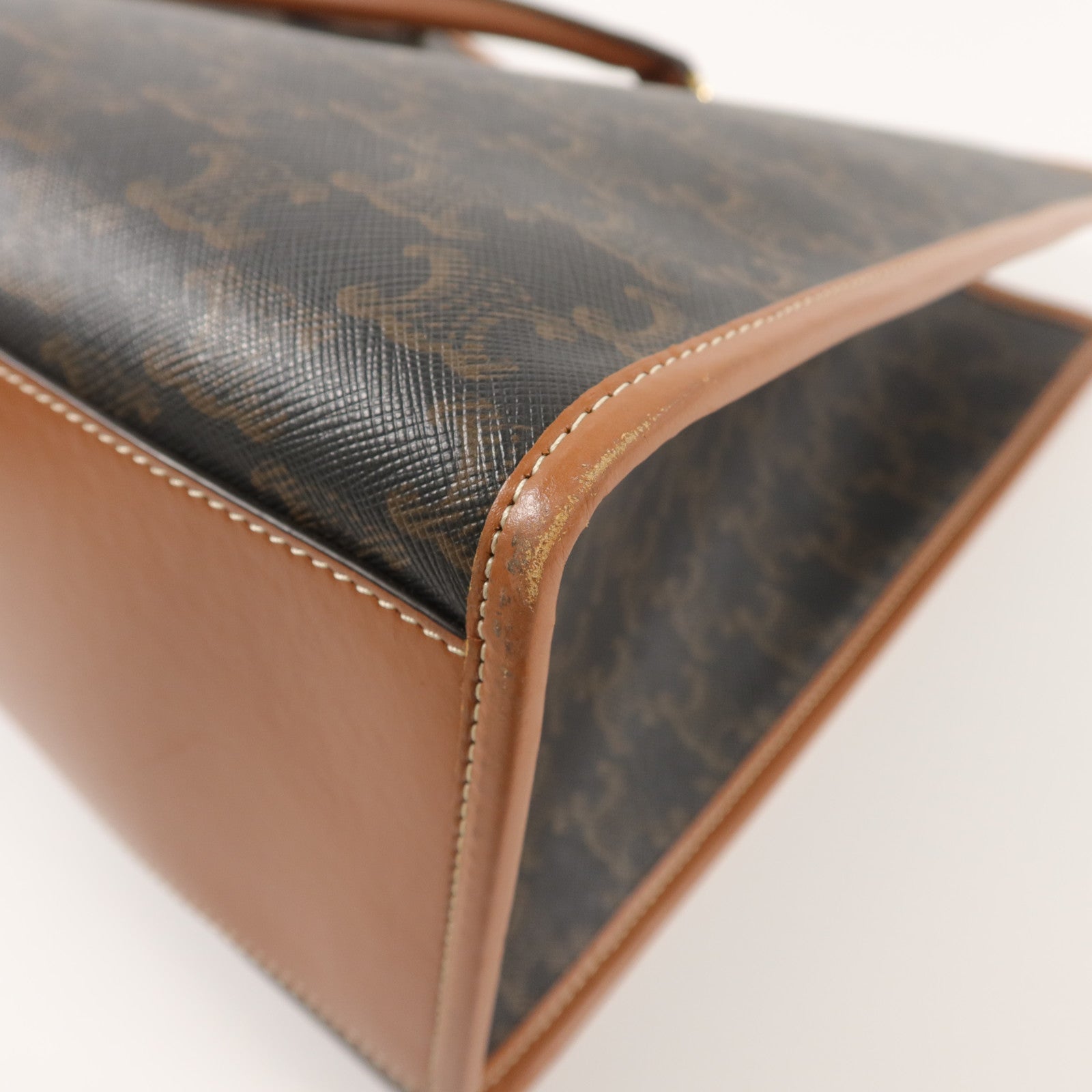 CELINE 塗層帆布Horizontal Cabas手挽袋