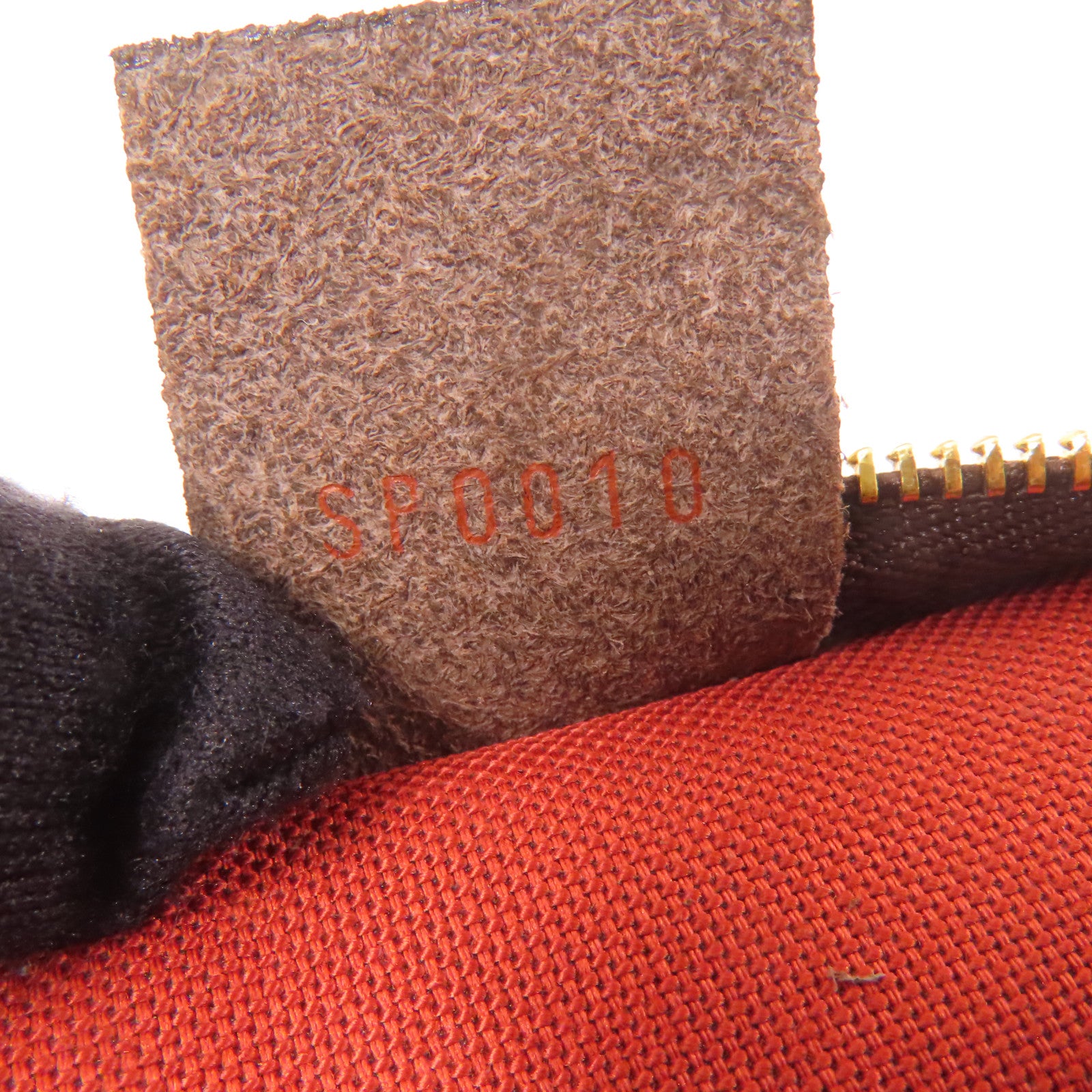 LOUIS VUITTON Damier Ebene Pochette Accessories金扣手挽袋啡色
