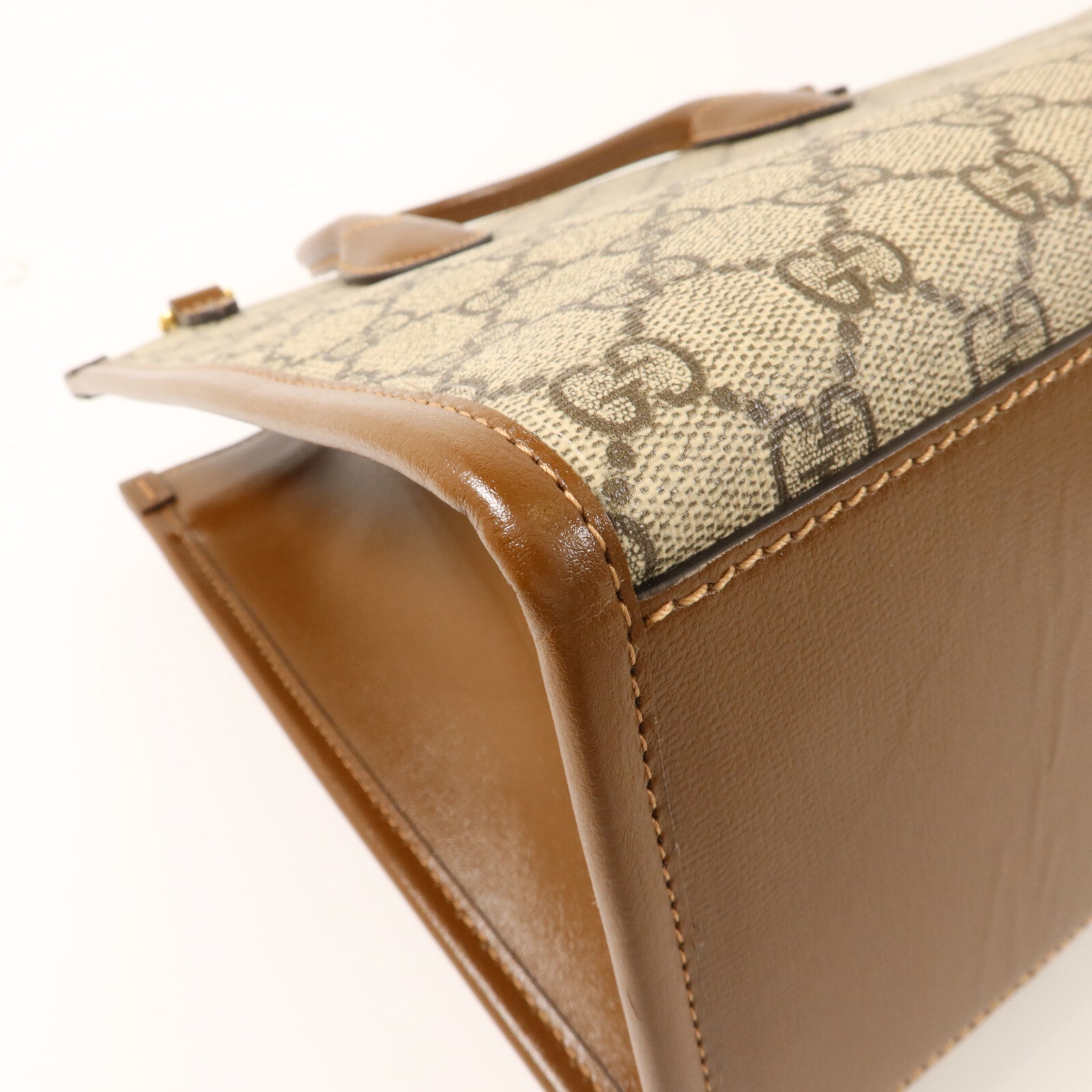 GUCCI 塗層帆布Interlocking G手挽肩背兩用袋