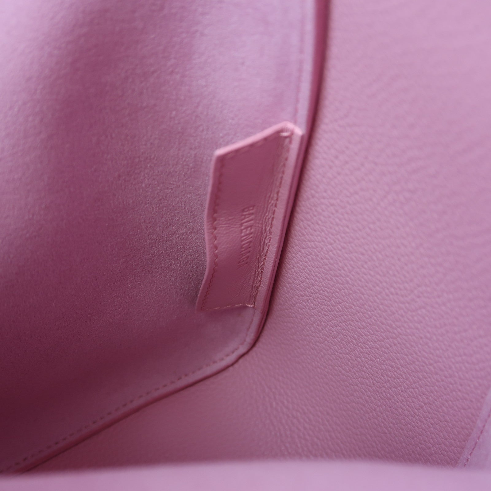 BALENCIAGA 牛皮皮革Shoulder Bag銀扣手挽肩背兩用袋粉紅色