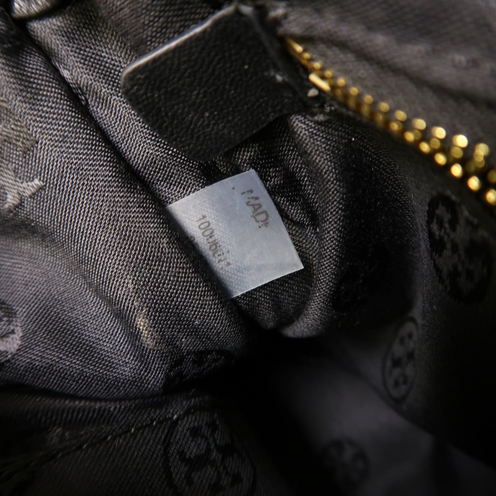 Tory Burch 牛皮皮革Chain Shoulder金扣鏈帶肩背袋黑色